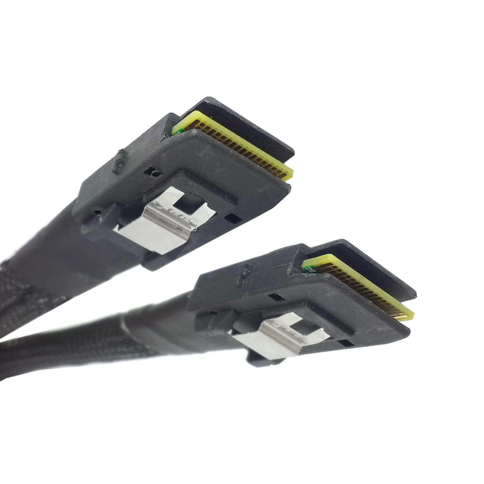 Cablecc 70cm Internal Mini SAS 36Pin SFF-8087 to Mini SAS 36pin SFF-8087 Server Hard Disk Raid Data Cable Black Straight Type - Image 2