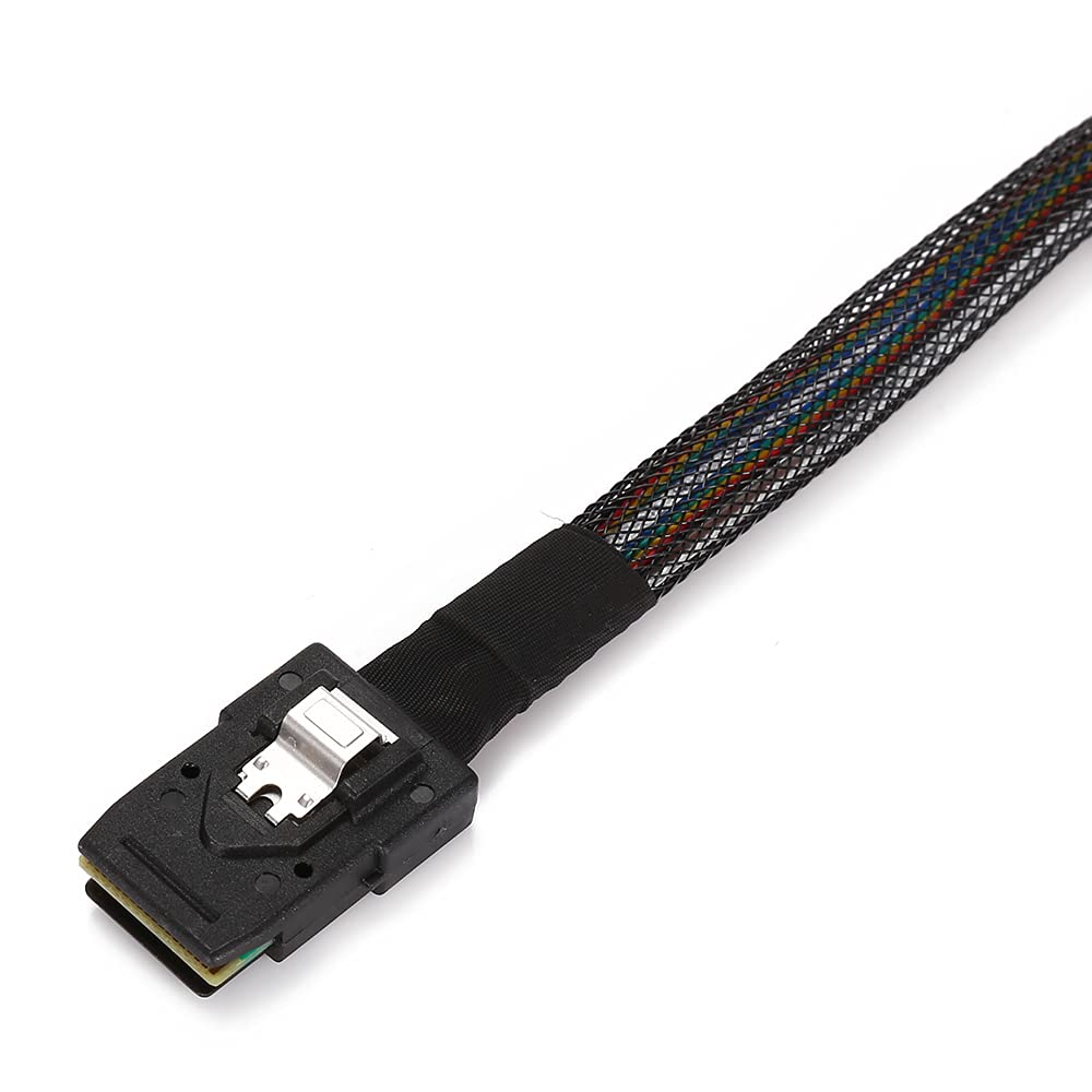 Cablecc 70cm Internal Mini SAS 36Pin SFF-8087 to Mini SAS 36pin SFF-8087 Server Hard Disk Raid Data Cable Black Straight Type - Image 6
