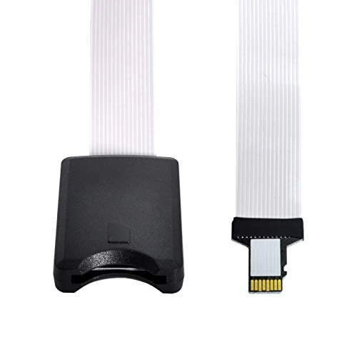 cablecc Micro-SD TF Memory Card Kit Male to SD Female Extension Soft Flat FPC Cable Extender 25cm - Image 4