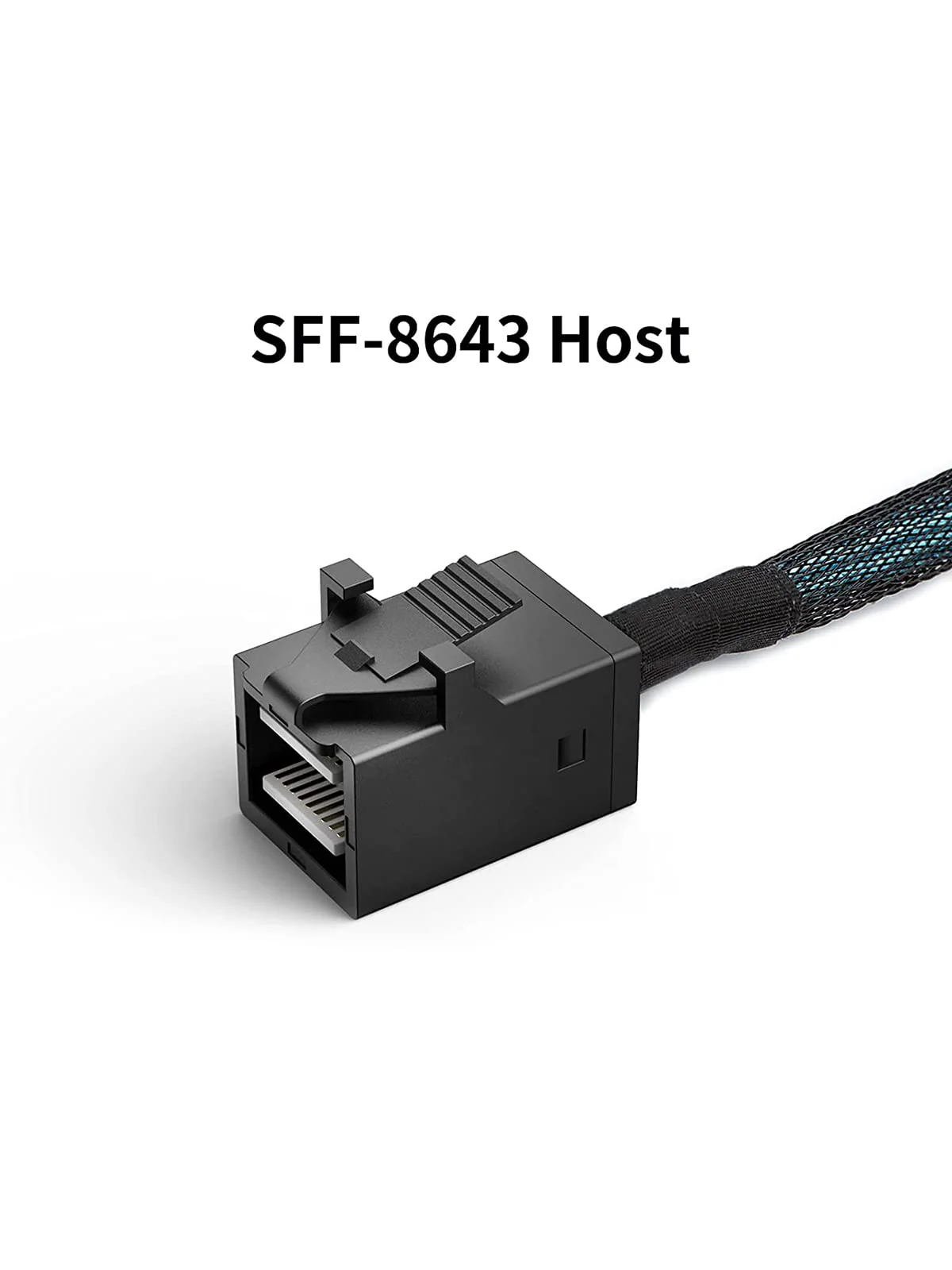 CableCreation Internal HD Mini SAS (SFF-8643 Host) - 4X SATA (Target) Cable,SFF-8643 to 4X SATA Cable, SFF-8643 for Controller, 4 Sata Connect to Hard Drive, 1M / 3.3FT 3.3FT/1.0M Black 1 - Image 3