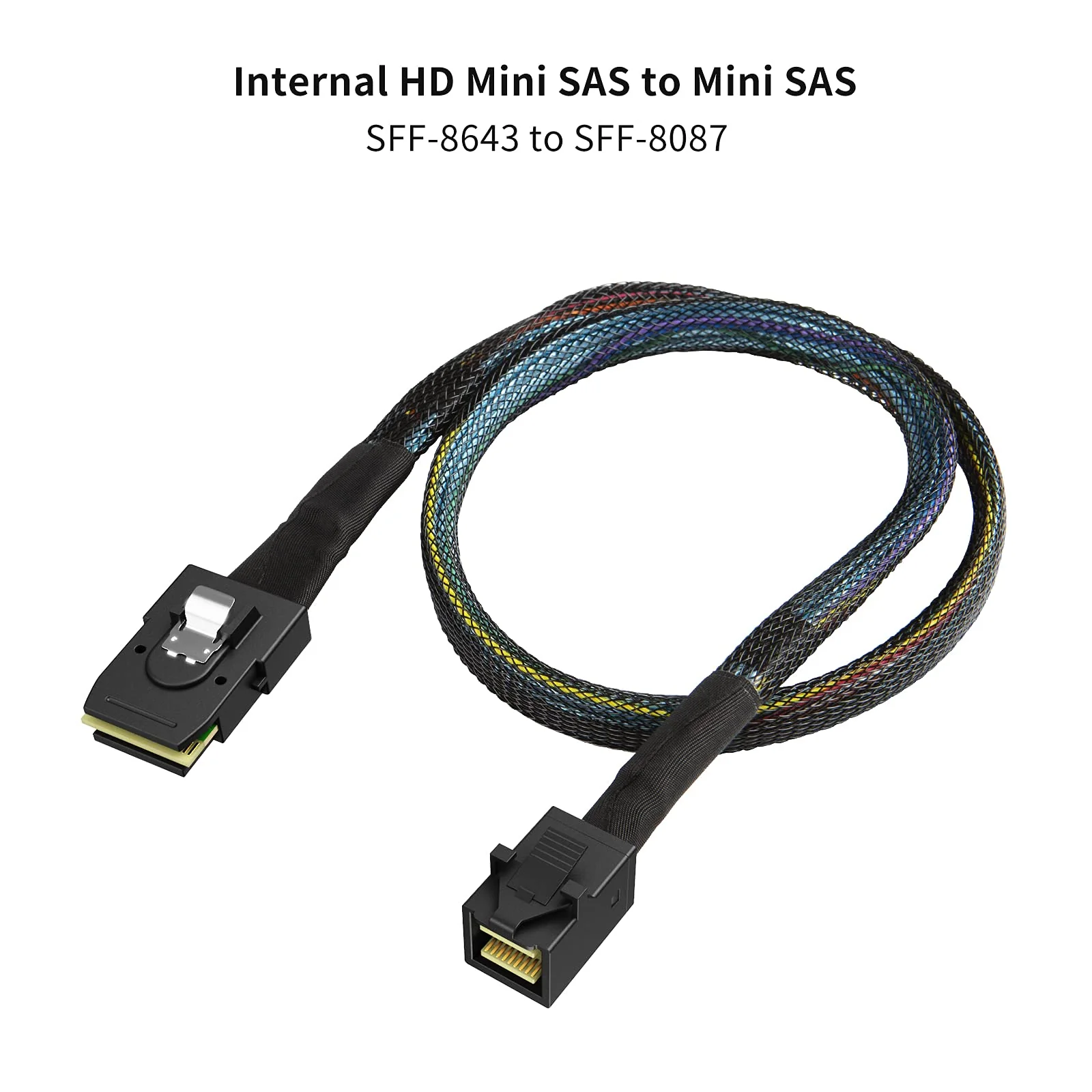 CableCreation Internal Mini SAS HD Cable, 1.6FT Mini SAS SFF-8643 to Mini SAS 36Pin SFF-8087 Cable, Mini SAS 36Pin to SFF-8643 Cable, 0.5M… Straight - Image 6