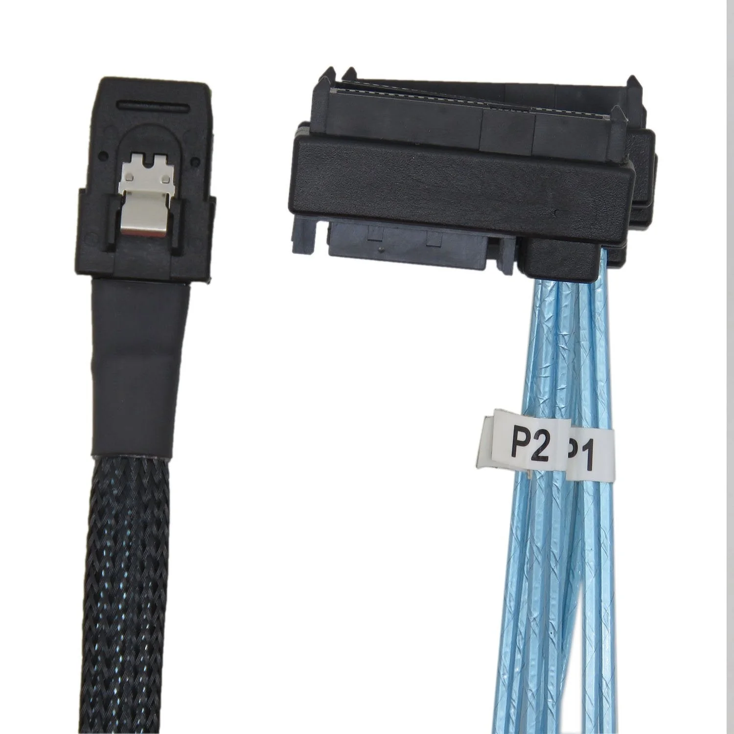 CableDeconn Mini SAS 36 SFF-8087 to (4) SFF-8482 Connectors with SATA Power 1m 1Meter - Image 5