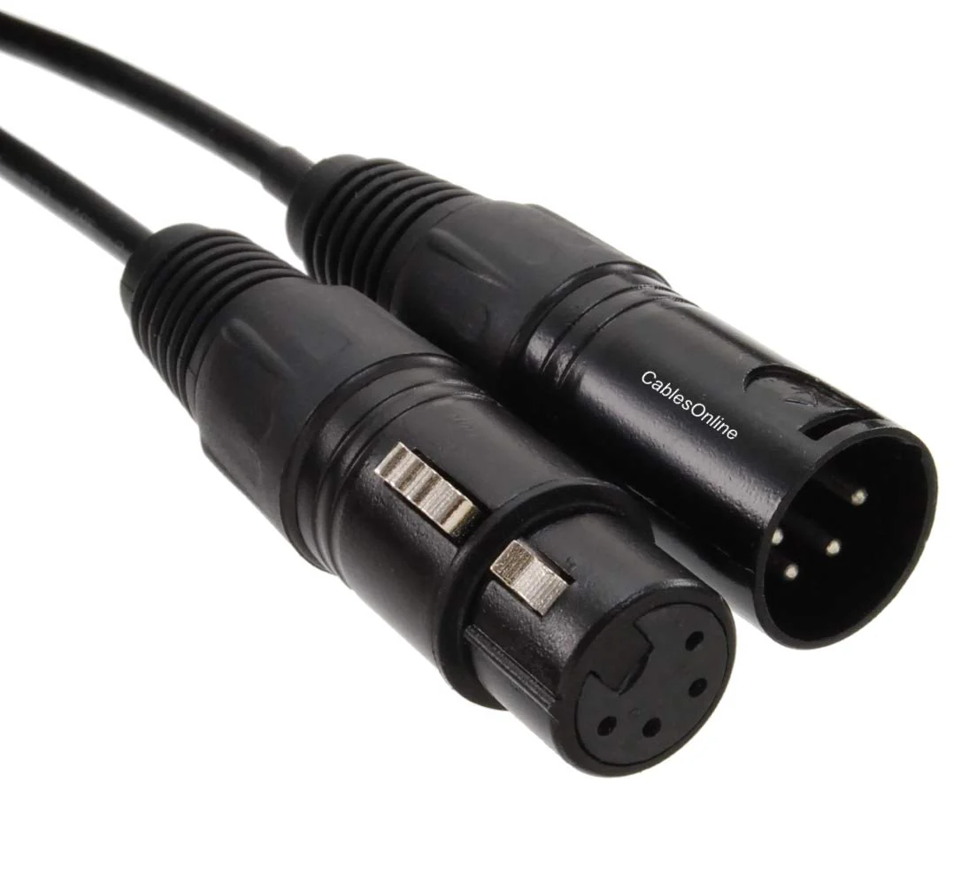 CablesOnline, 10ft. XLR 4-Pin Female to XLR 4-Pin Male Shielded Extension Patch Cable, X4-0010 - Image 3