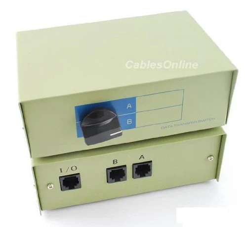 CablesOnline 2-Way A/B RJ45 Metal Rotary Manual Switch Box (SB-034) - Image 4