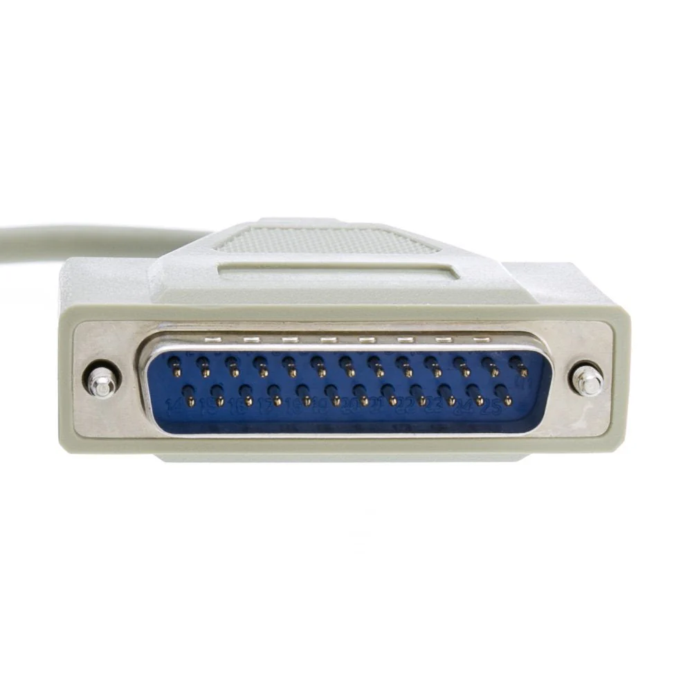 CableWholesale DB9 to DB25 Serial Cable, 9 Conductor 28 AWG Single Shielded RS232 Serial Cable, DB9 9 Pin Male to DB25 25 Male Connector Serial Cable, Beige, 6 Foot - Image 2