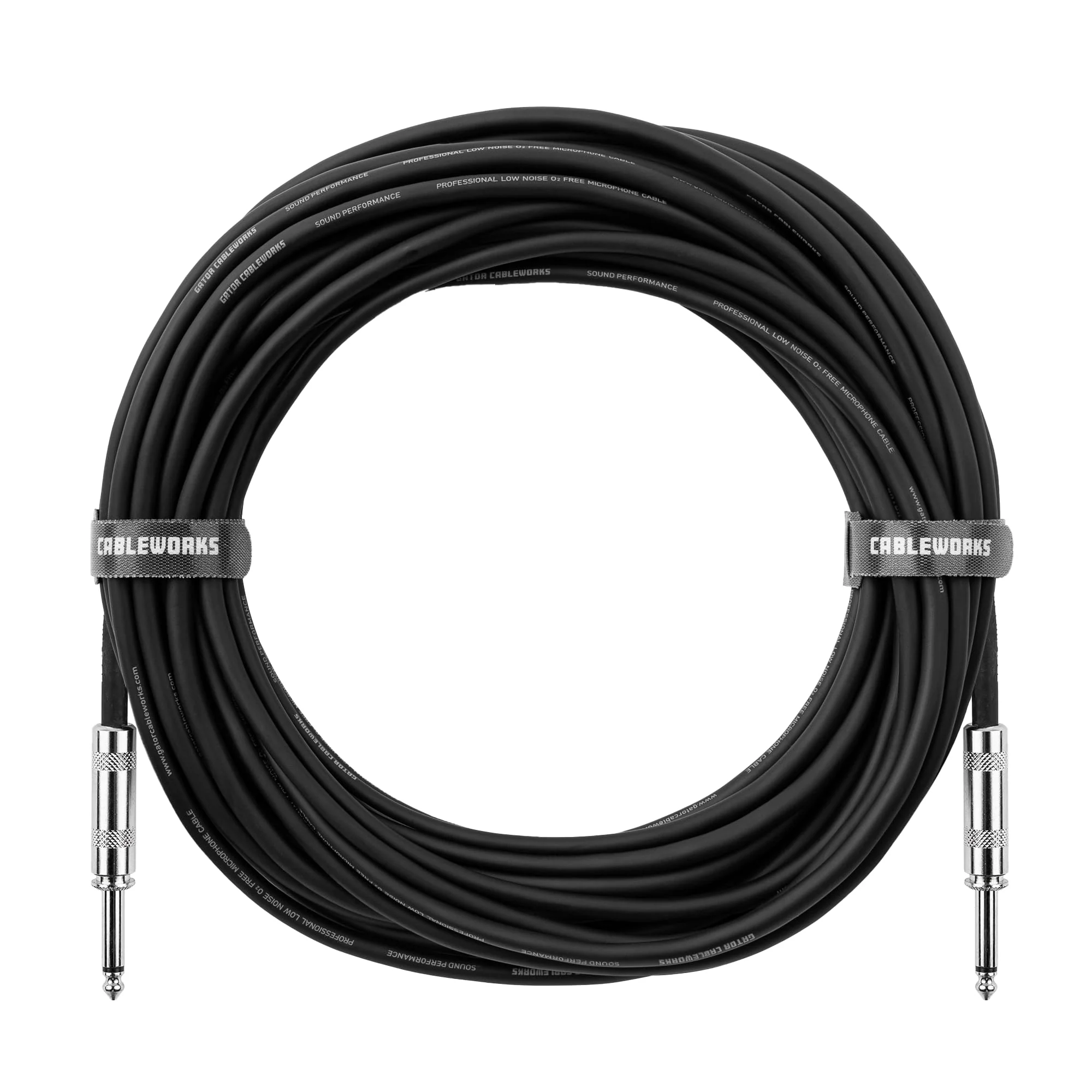 Cableworks by Gator Cases Backline Series 30 Ft Straight to Straight Guitar Instrument Cable (GCWB-INS-30) 30 Feet - Image 9