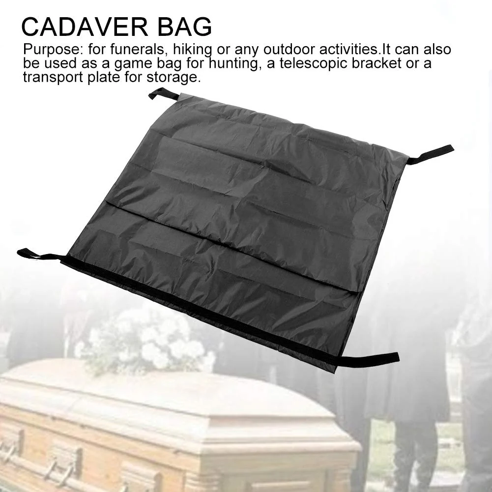 Cadaver Bag, Cadaver Bag, Leak-Proof 210D Waterproof Storage Bag, Body Bag, Body Bag, Body Bag, Body Bag for Home and Hospital Use, No Leakage (Black) - Image 2