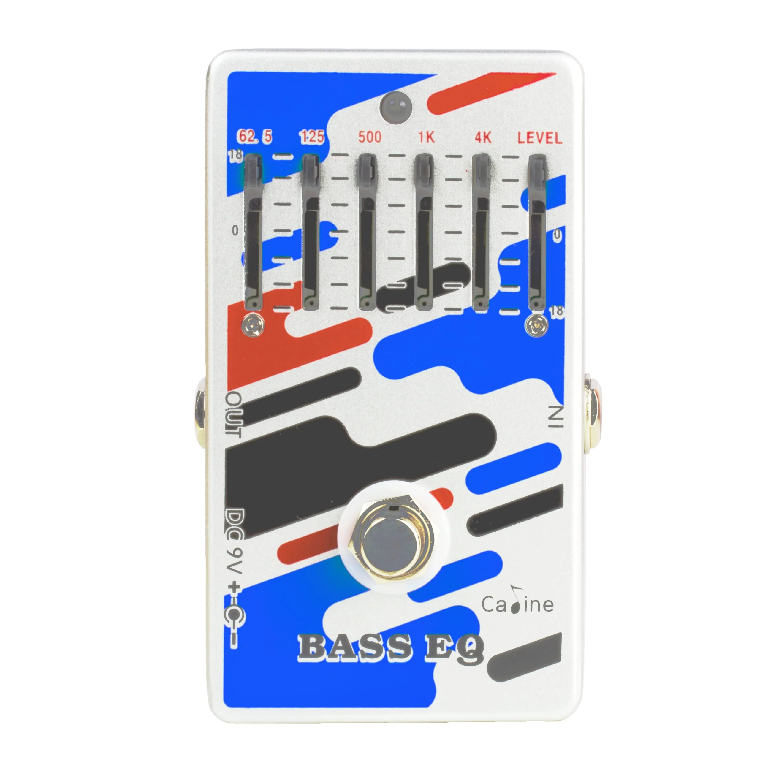 Caline Bass EQ Pedal 5 Band Graphic Equalizer Effect Pedal True Bypass CP-73 (62.5Hz 125Hz 500Hz 1kHz 4kHz) 5 Band EQ-Bass - Image 2