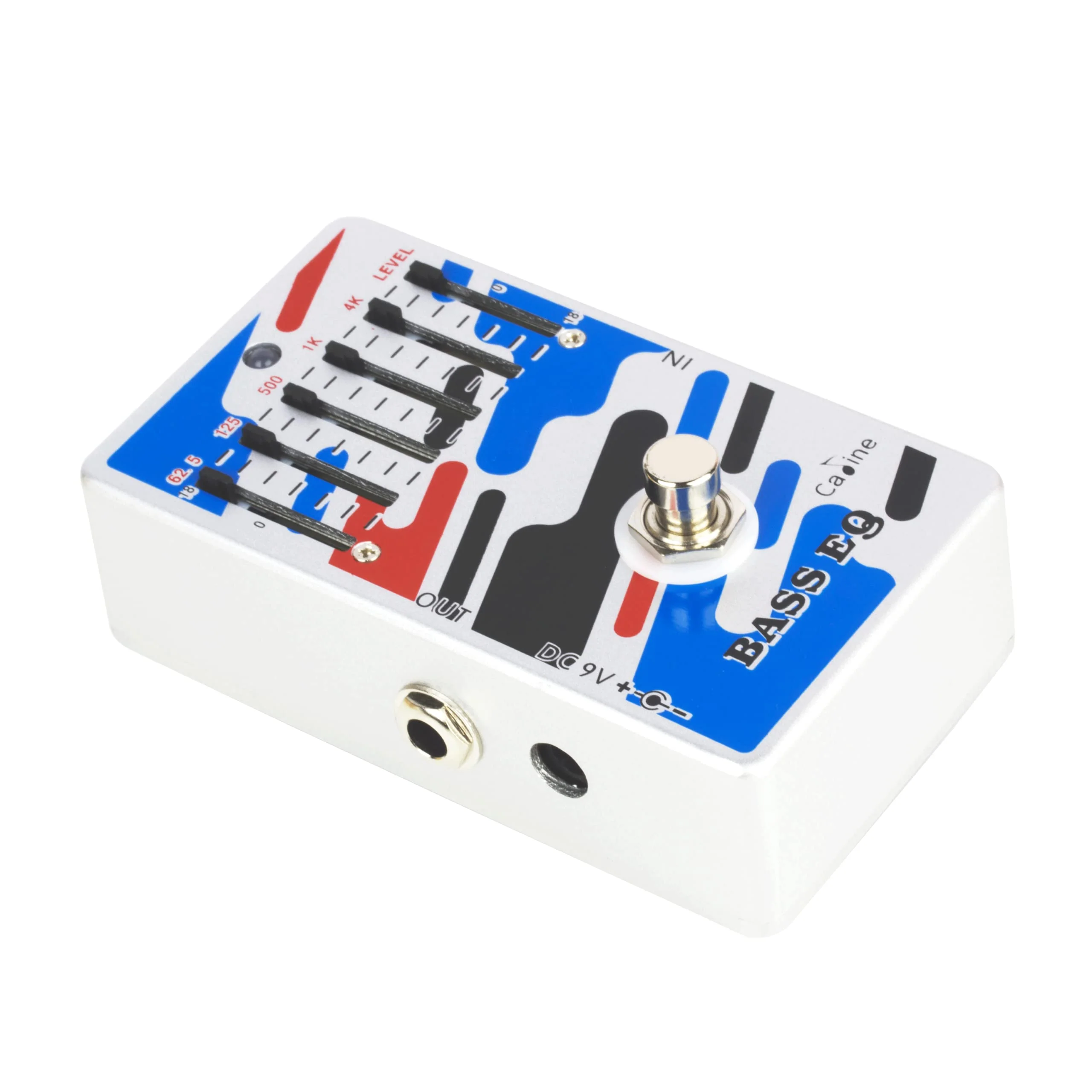 Caline Bass EQ Pedal 5 Band Graphic Equalizer Effect Pedal True Bypass CP-73 (62.5Hz 125Hz 500Hz 1kHz 4kHz) 5 Band EQ-Bass - Image 3