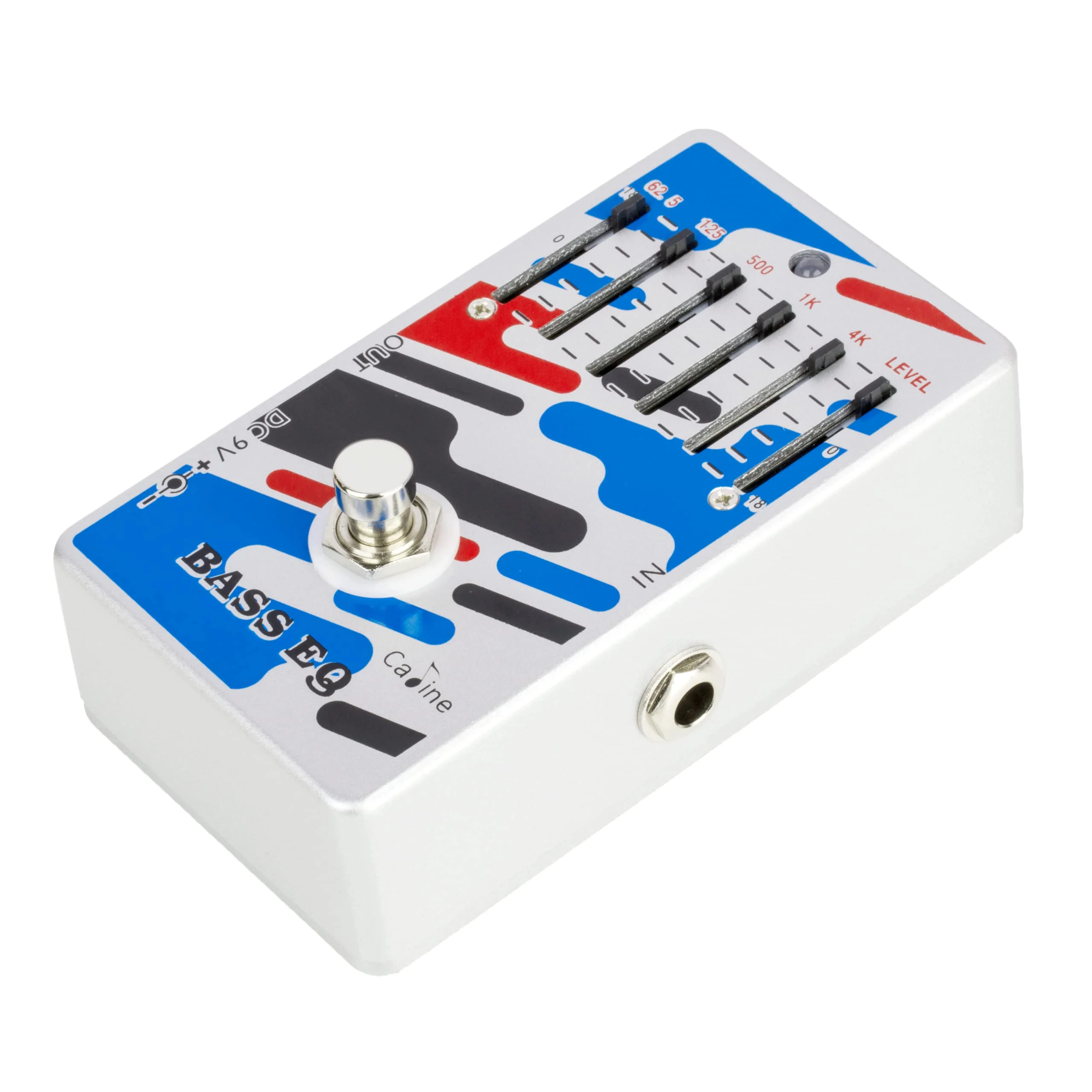 Caline Bass EQ Pedal 5 Band Graphic Equalizer Effect Pedal True Bypass CP-73 (62.5Hz 125Hz 500Hz 1kHz 4kHz) 5 Band EQ-Bass - Image 7