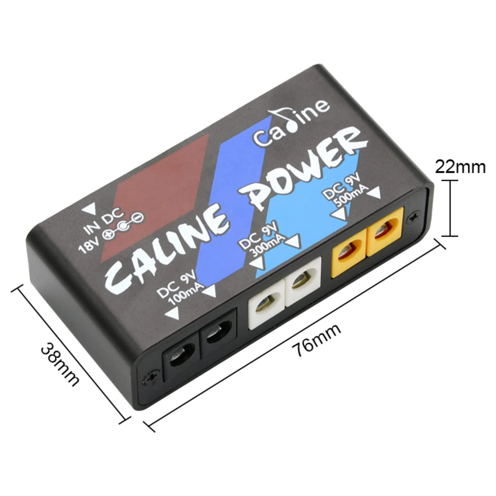 Caline CP-02 Mini Guitar Power Supply 6 DC Outputs for 9V Effect Pedal - Image 2