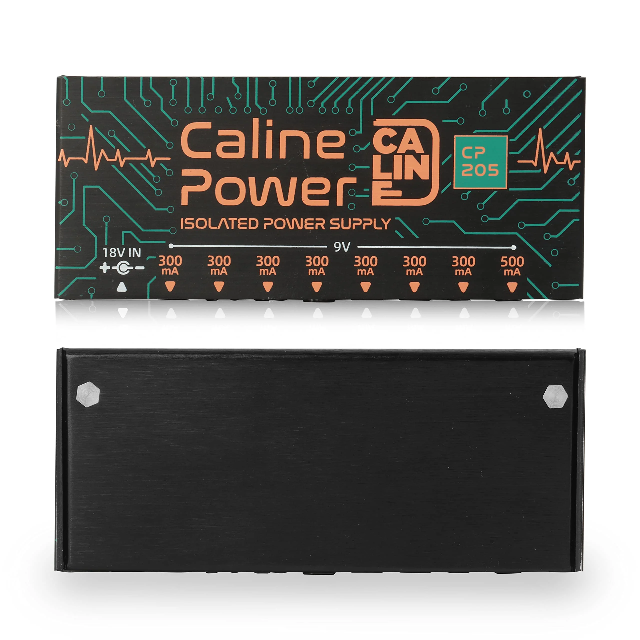 Caline CP-205 Guitar Pedal Power Supply, DC 9V True Isolated Pedalboard Power Supply with 8 Totally Isolated Outputs(300mA/500mA), Noiselessly - Image 5