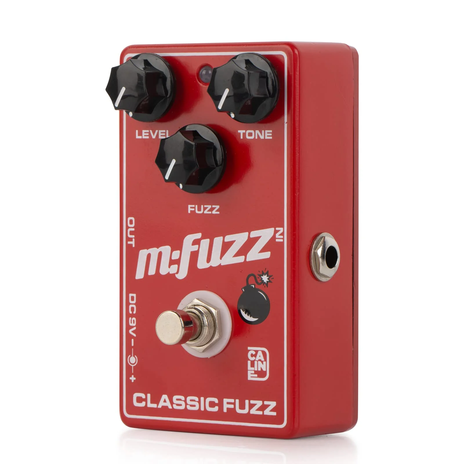 Caline CP-504 Fuzz Guitar Effect Pedal True Bypass Aluminum Alloy Casing M-FUZZ Pedal Red - Image 2