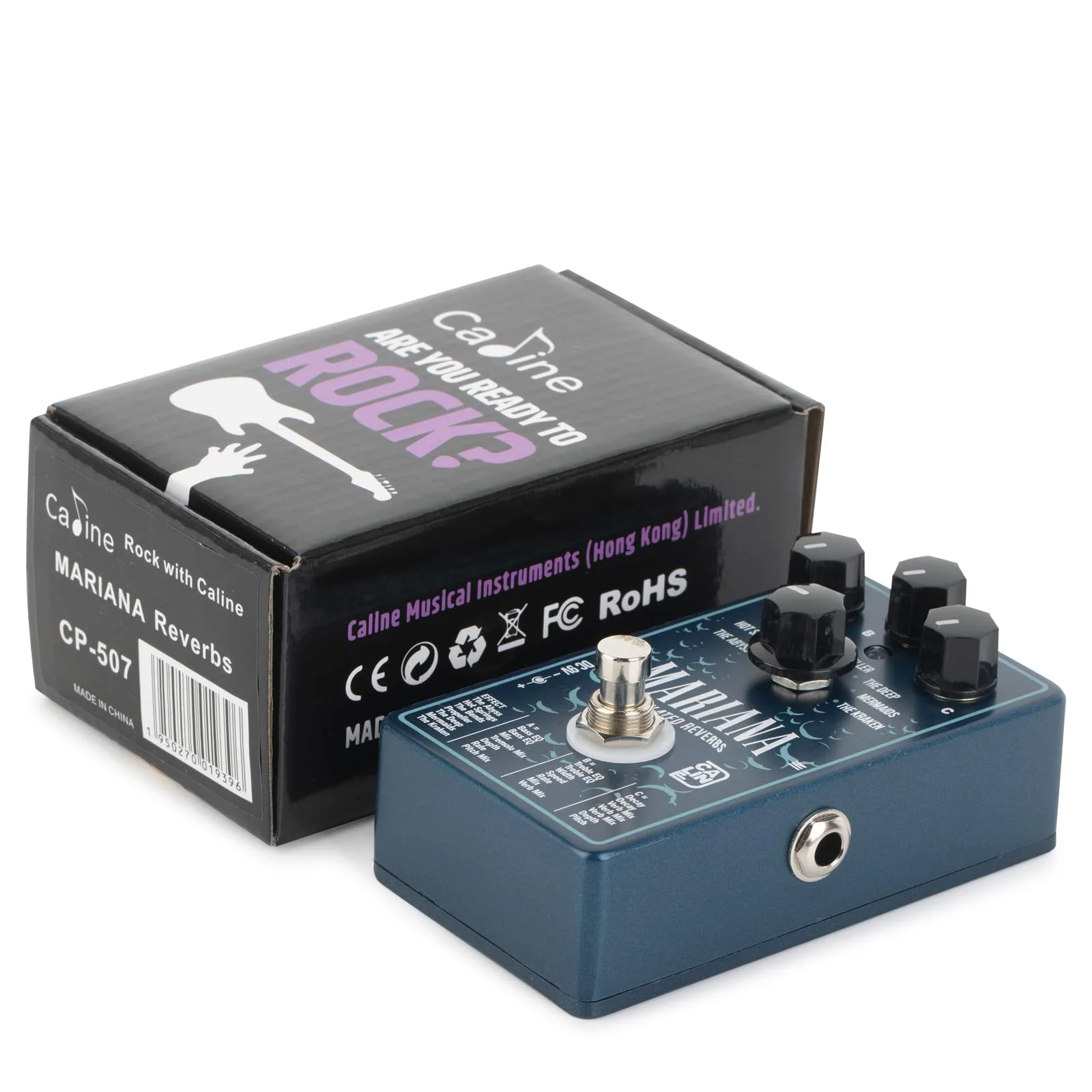 Caline CP-507 Mariana Modulated Digital Reverbs Guitar Effects Pedal (7 Kinds of Reverb) Aluminum Alloy Casing - Image 6