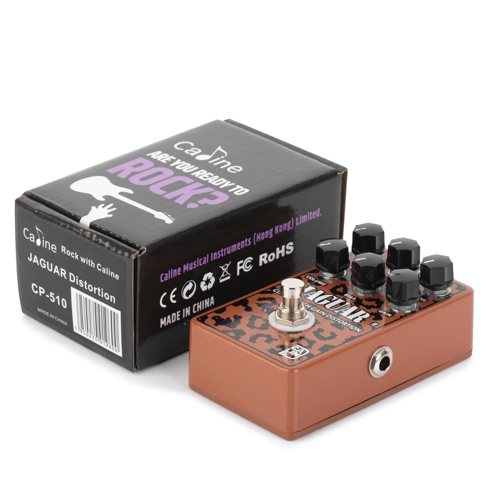 Caline CP-510 Jaguar Distortion Guitar Effect Pedal True Bypass Aluminum Alloy Casing - Image 4