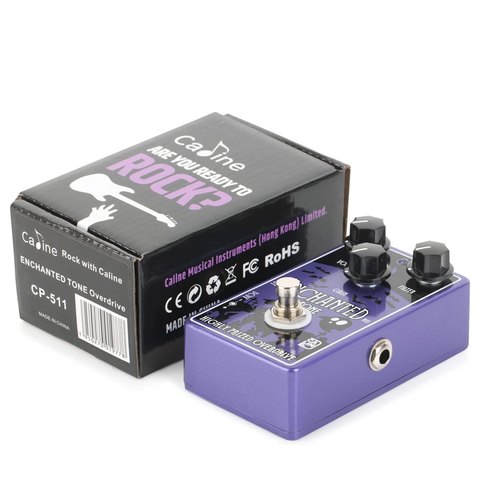 Caline CP-511 Enchanted Tone Overdrive Guitar Effect Pedal True Bypass Aluminum Alloy Casing - Image 6