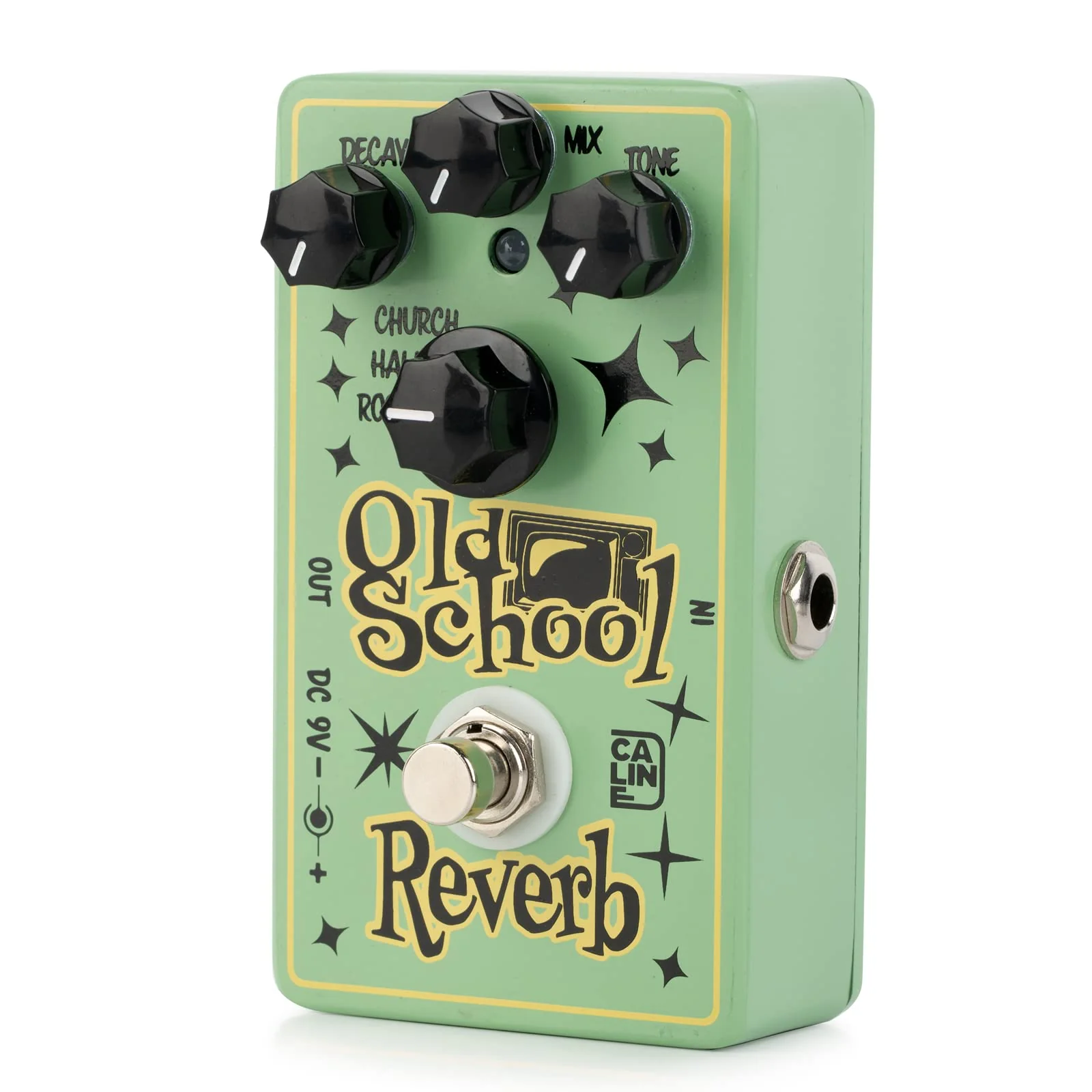 Caline CP-512 Old School Digital Reverb Guitar Effects Pedal (Room, Hall, Church) Aluminum Alloy Casing - Image 2