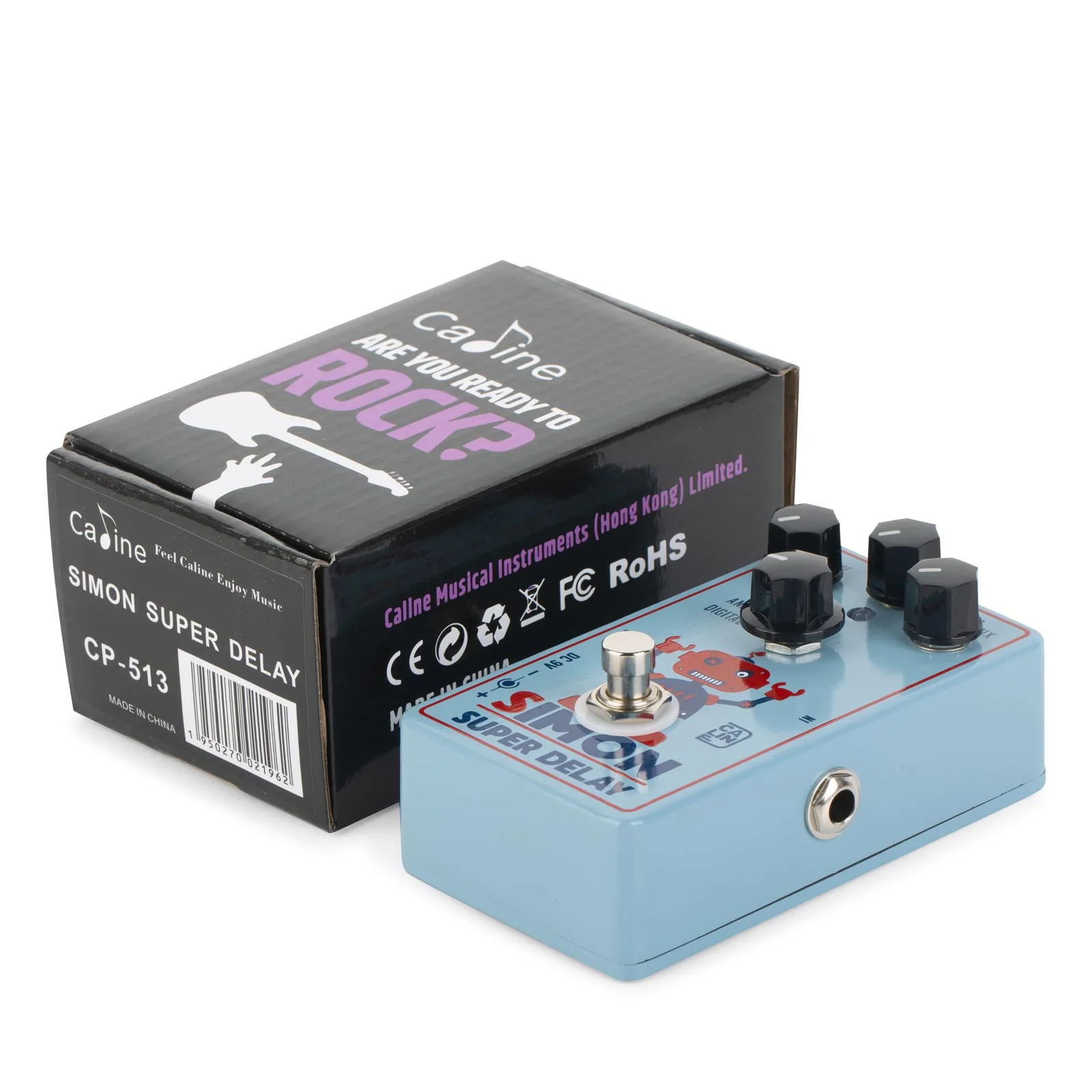 Caline CP-513 Simon Super Delay Guitar Effect Pedal with Digital, Analog and Tape options - Image 6