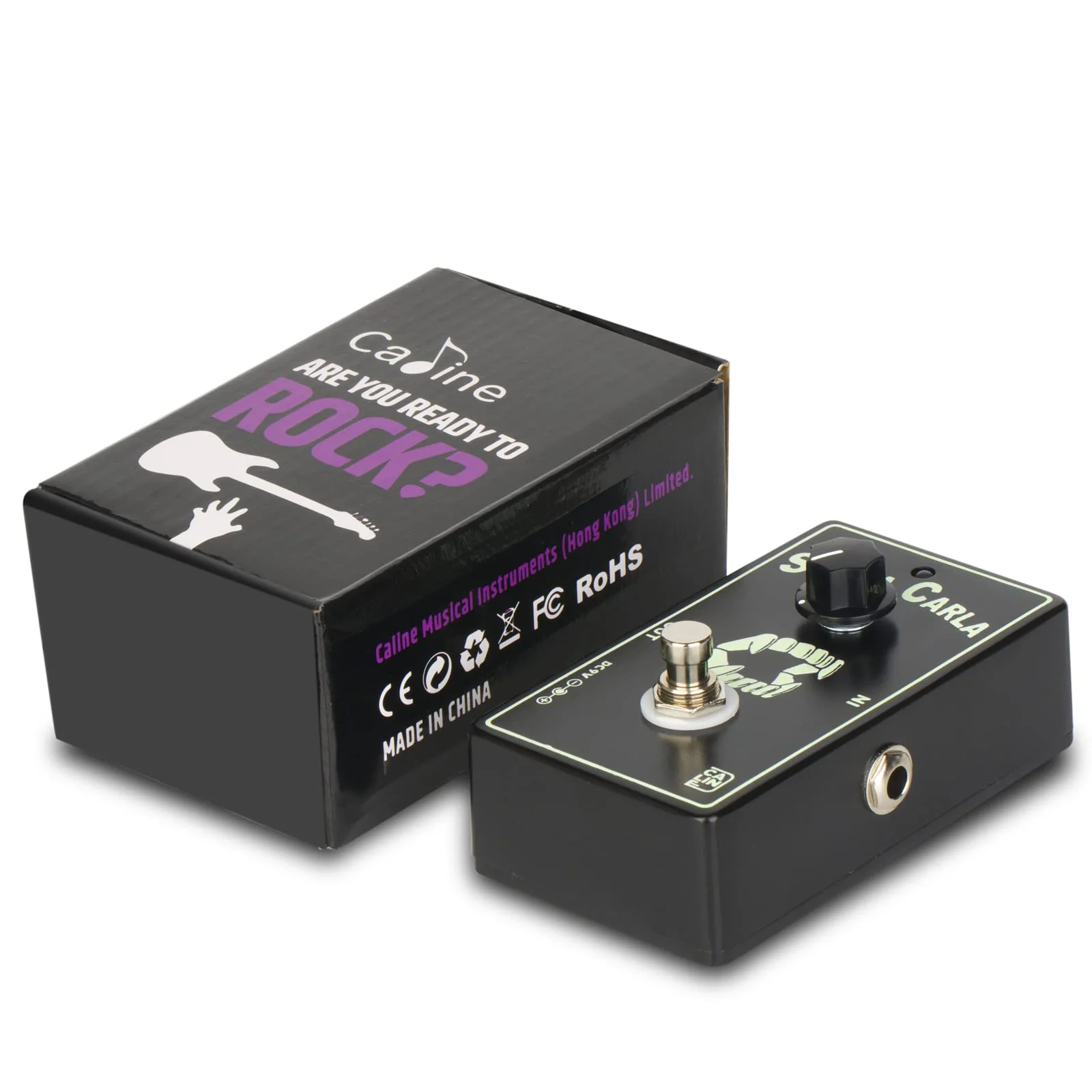 Caline CP-514 Santa Carla Boost Guitar Effect Pedal, Green, Mini Booster Pedal with True Bypass - Image 6
