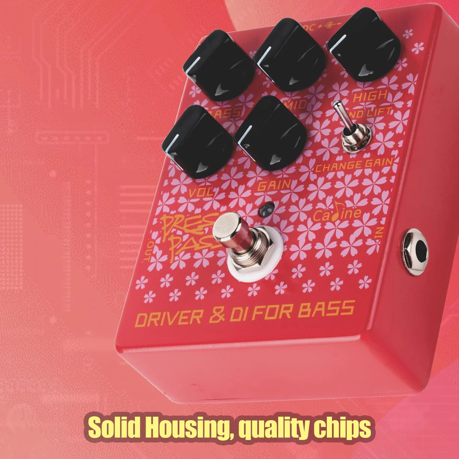 Caline CP-59 Driver Bass Effect Pedal with Bass Amp DI Function - Image 8