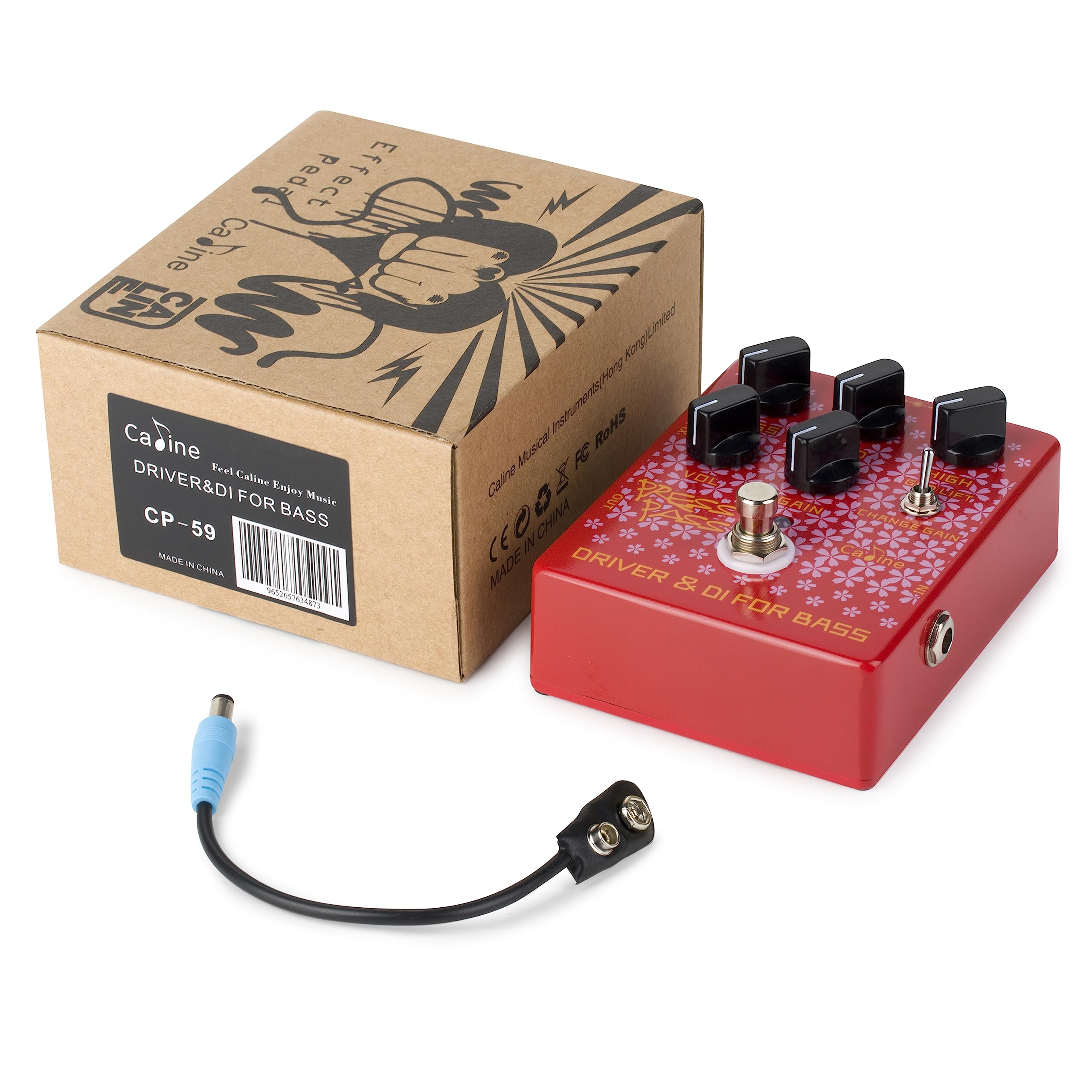 Caline CP-59 Driver Bass Effect Pedal with Bass Amp DI Function - Image 9