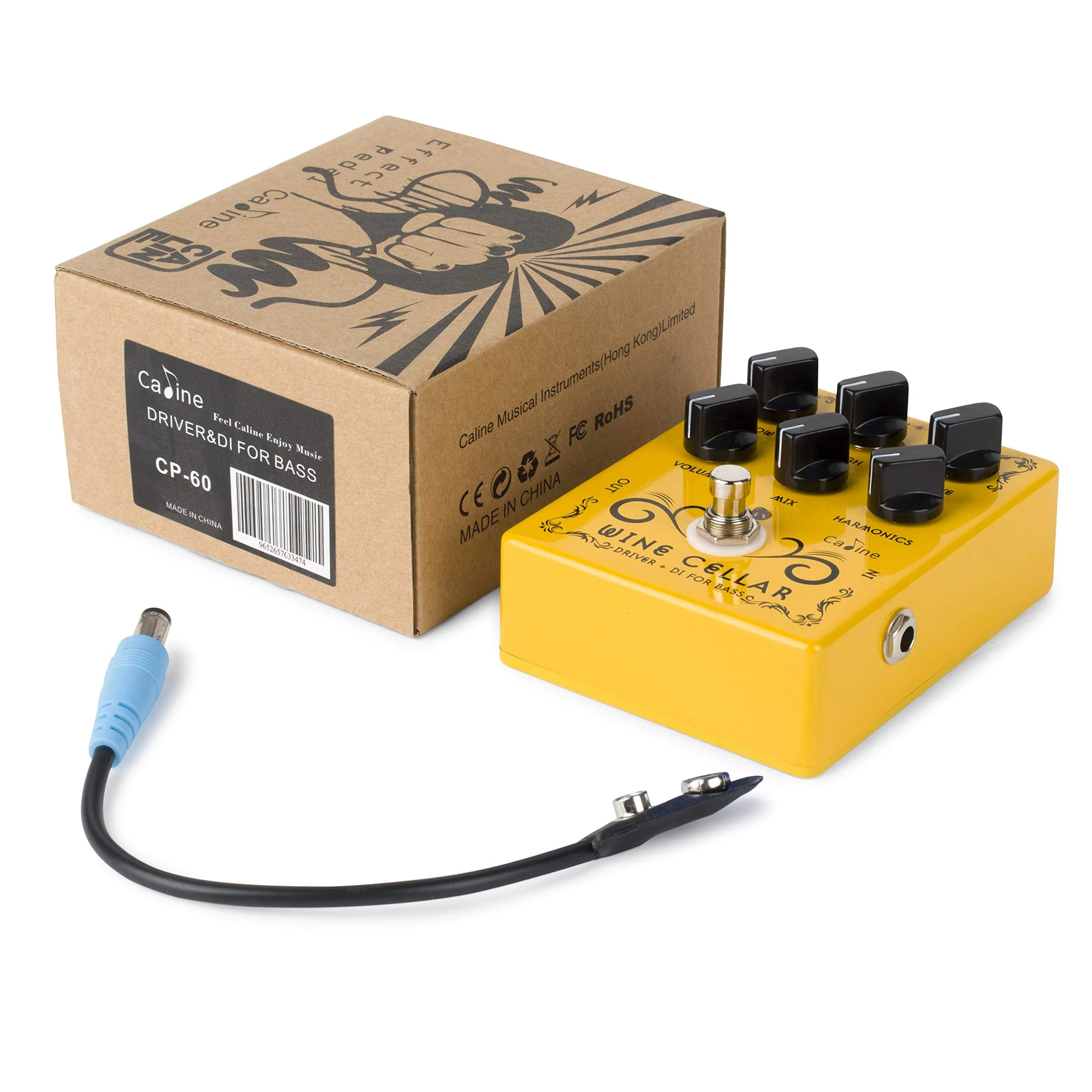 Caline CP-60 Wine Cellar Bass Driver Guitar Effects Pedal True Bypass - Image 5