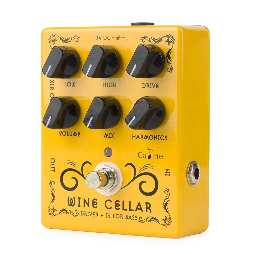 Caline CP-60 Wine Cellar Driver Guitar Effects Pedals Classic Tube Bass Amp Guitar Yellow Pedal - Image 2