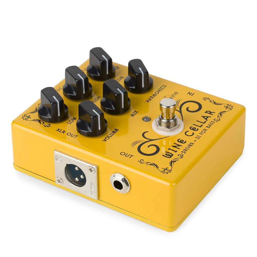 Caline CP-60 Wine Cellar Driver Guitar Effects Pedals Classic Tube Bass Amp Guitar Yellow Pedal - Image 3
