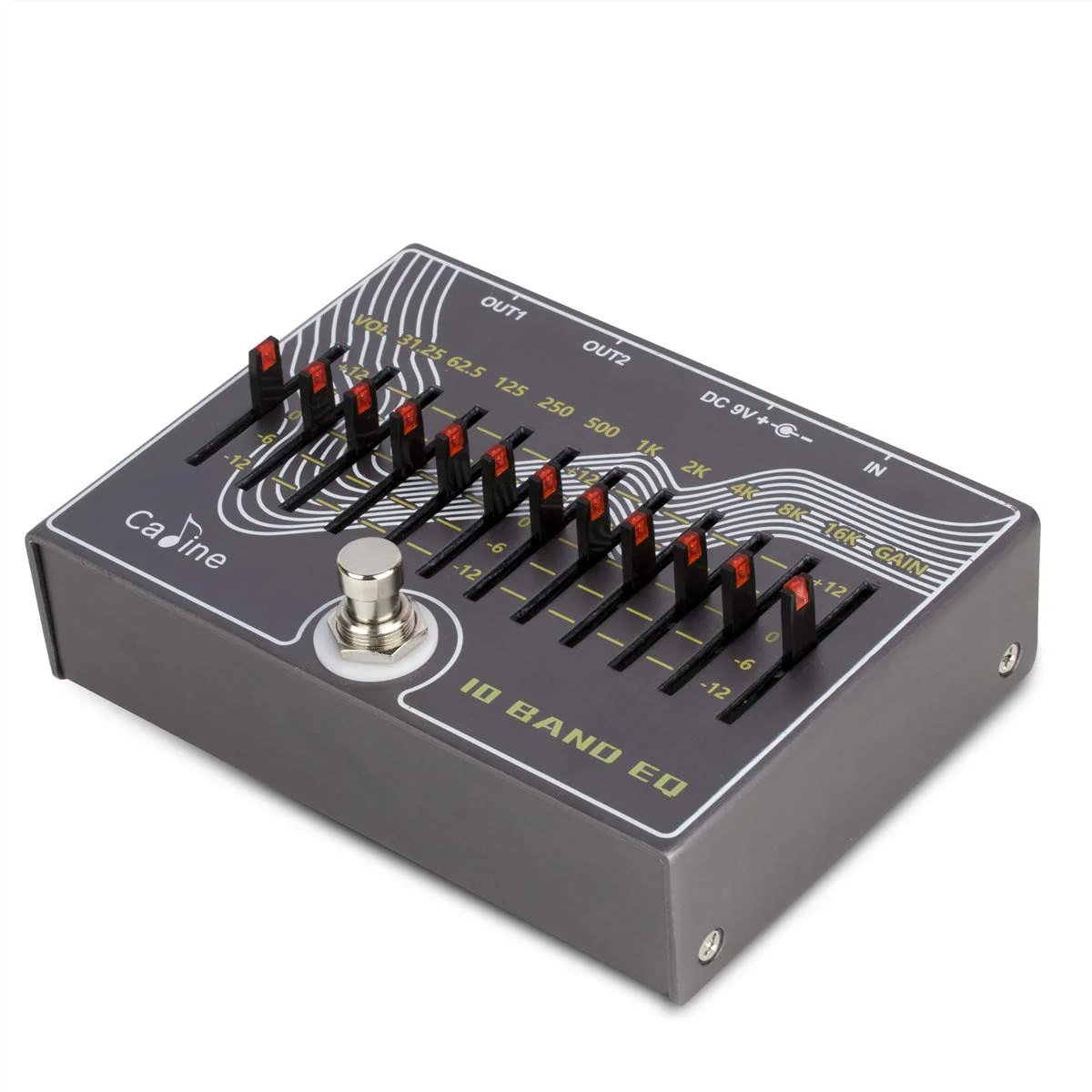 Caline CP-81 10 Band EQ Guitar Effect Pedal V3.0 - Use 500mA Power Supply (Not Included) - Image 2
