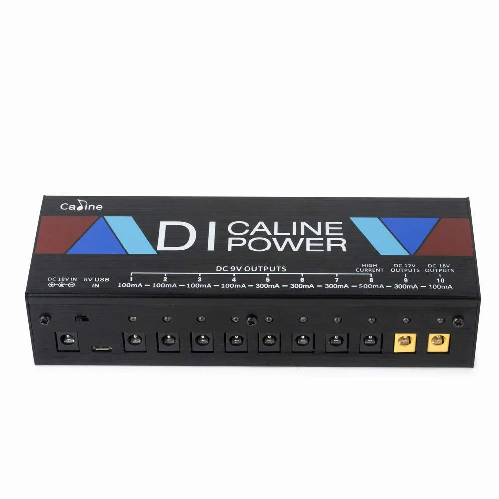 Caline Guitar Pedal Power Supply,DI Box Pedal Board Power Supply,Multi Pedal Power with AUX and USB in - Image 2