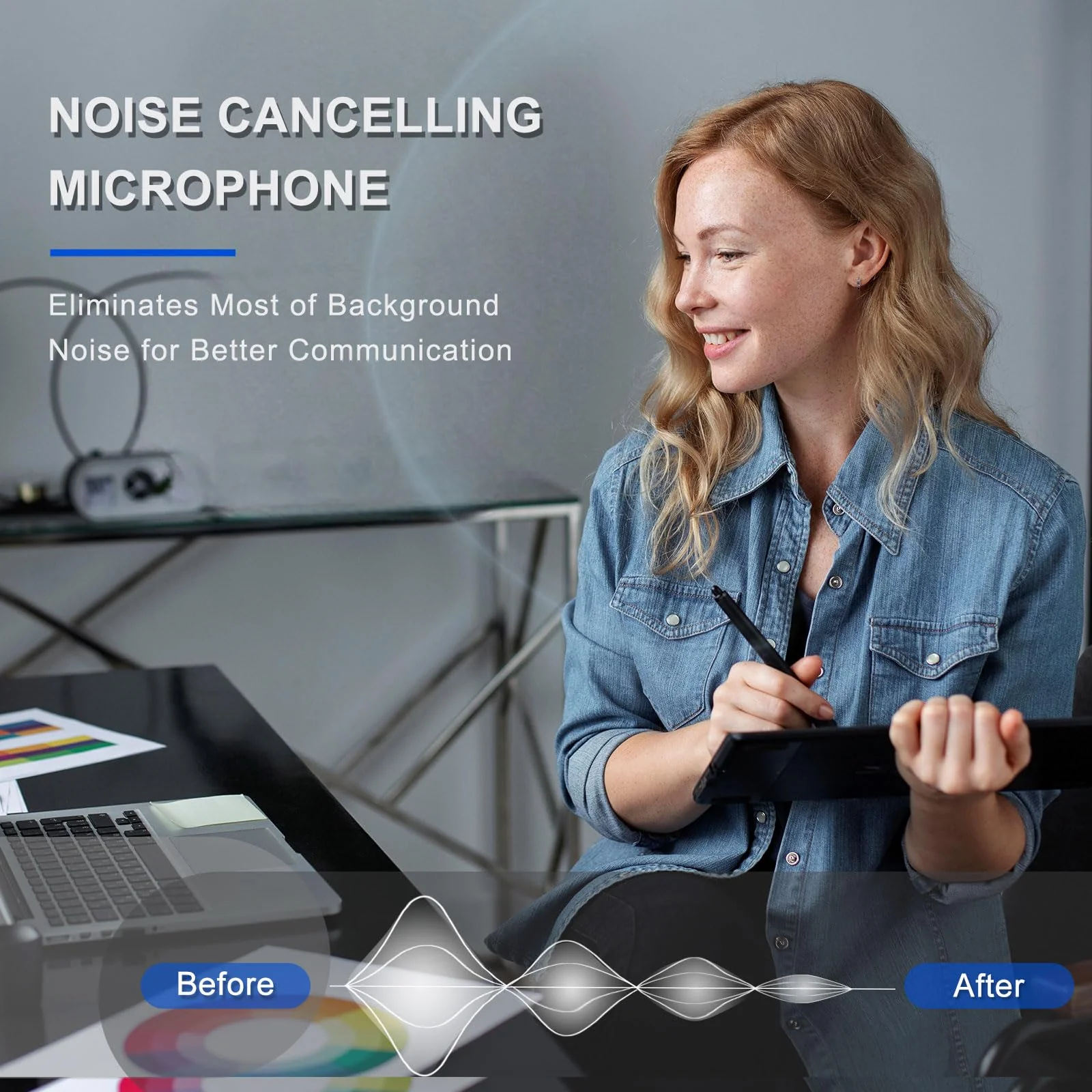 Callez Computer Headset, 3.5mm Cell Phone Headset with Mic Noise Cancelling, USB-C Wired Headphone for PC Laptop Mac iPhone Samsung Zoom Teams Call Center Home Office Work, in-line Controls Black - Image 3