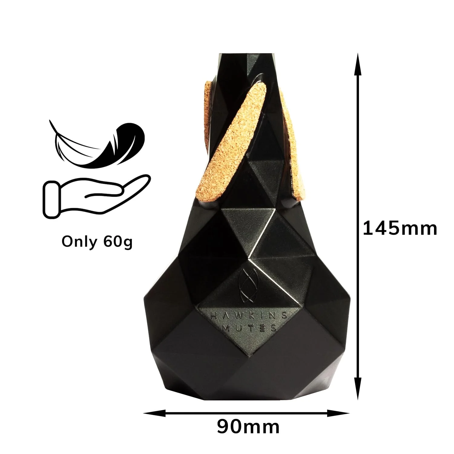 "Cambridge" Bb Trumpet & Cornet Straight Mute - Lightweight, Precision-Tuned, Easy to Play - Undentable Design for Beginners and Professional Trumpet and Cornet Players - Image 3