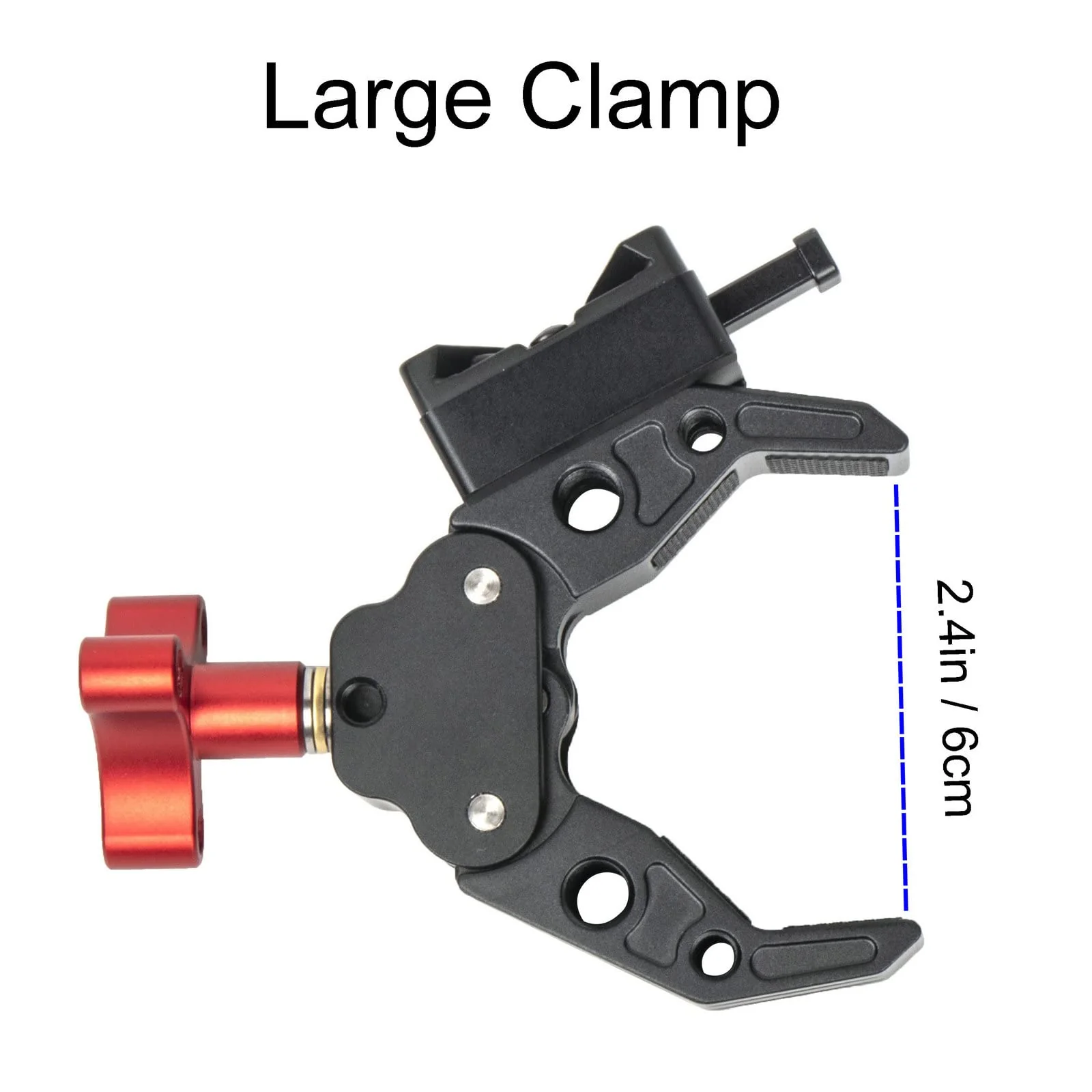 Came-TV V-Mount Battery Clamp Large Open Angle and Solid Structure Adapter with 1/4 and 3/8 inches Screw Holes Mounting to Light Stand or Tripod - Image 3