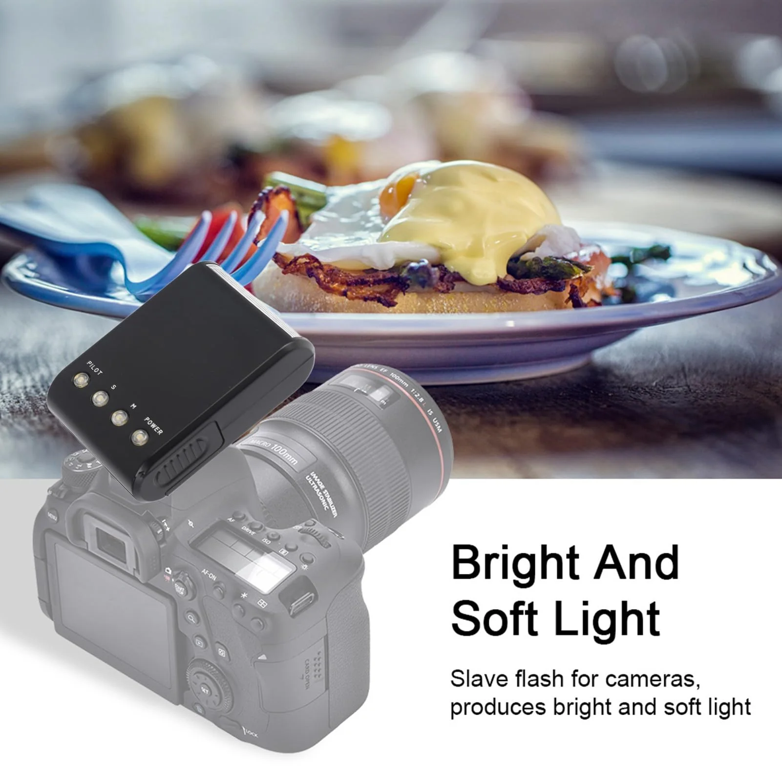 Camera Flash for DSLR Cameras, Digital Hot Shoe Mount Flashlight Built in Digital Slave and Auto Pre Flash Sensor, Hot Shoe Flash Camera Accessories for Photography - Image 6