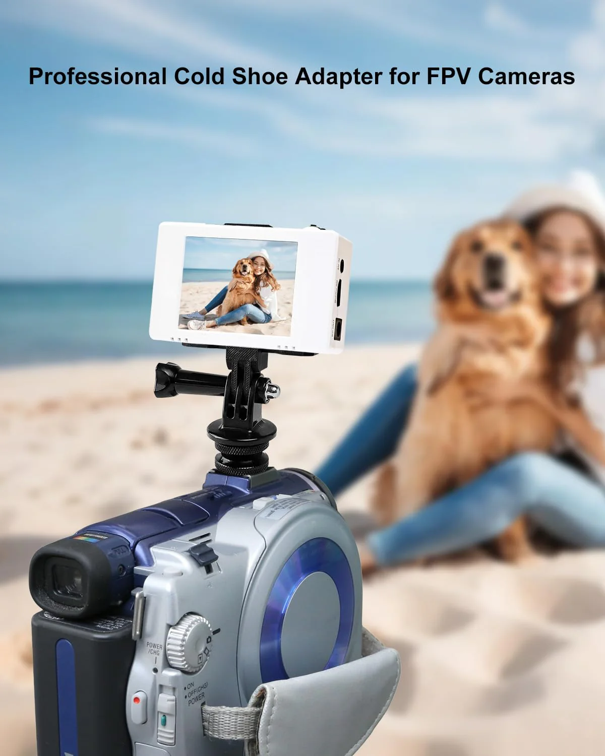 Camera Hot Shoe Bracket Compatible with ImmersionRC Powerplay, Hot Shoe Mount with Professional Digital Equipment Fits for GoPro and Any Hot Shoe Camera - Image 2