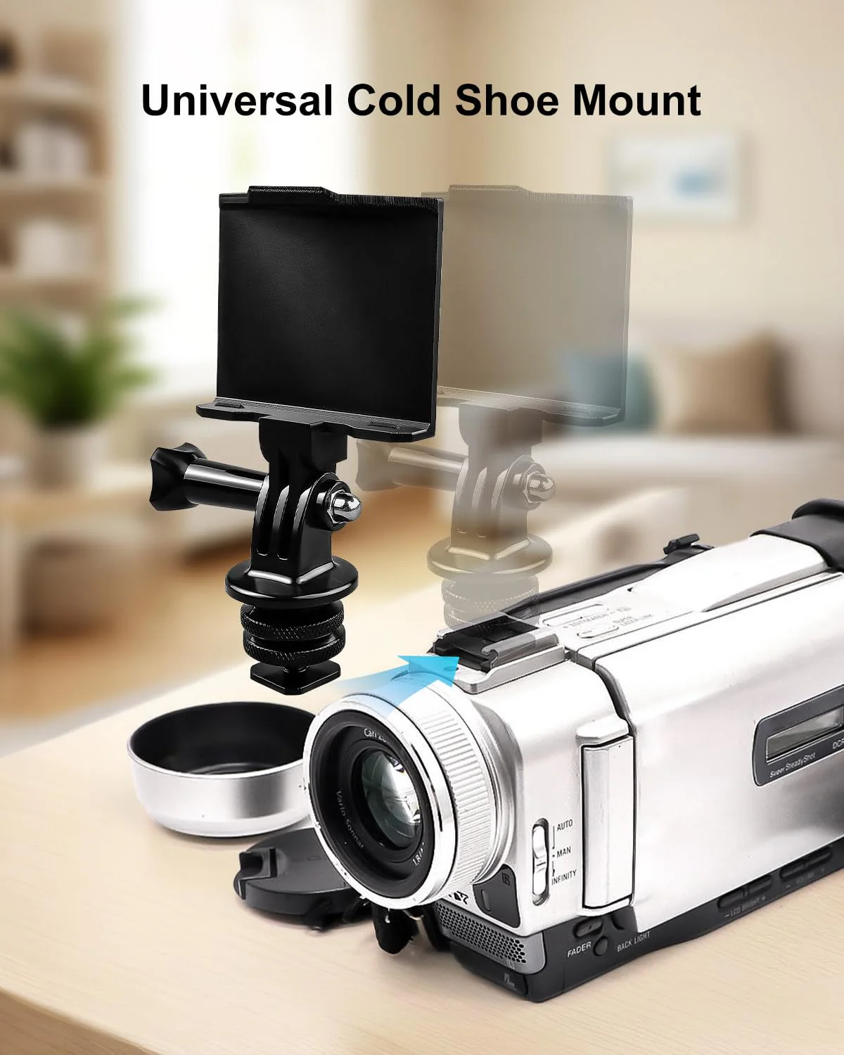 Camera Hot Shoe Bracket Compatible with ImmersionRC Powerplay, Hot Shoe Mount with Professional Digital Equipment Fits for GoPro and Any Hot Shoe Camera - Image 3