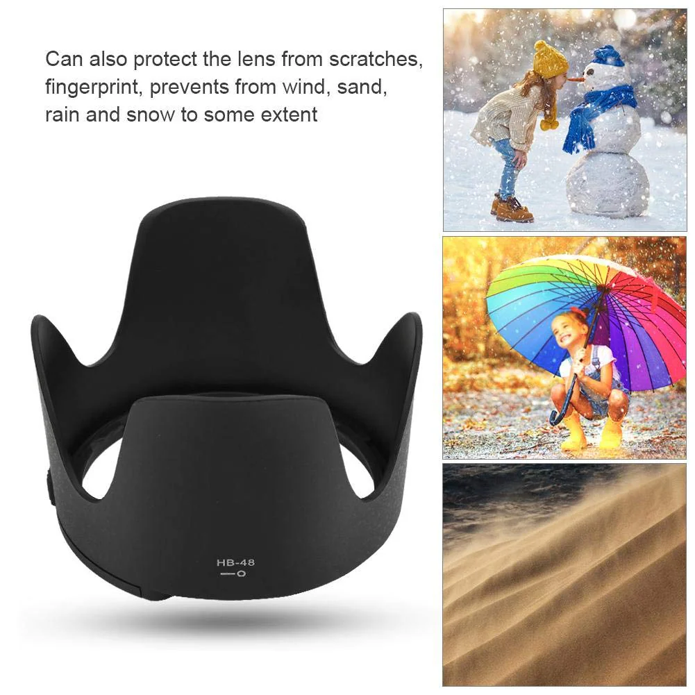 Camera Lens Hood for NikonHB-48 Camera Mount Lens Hood for AF-S 70-200mm f2.8 G VR II LensLens Hood Default - Image 3