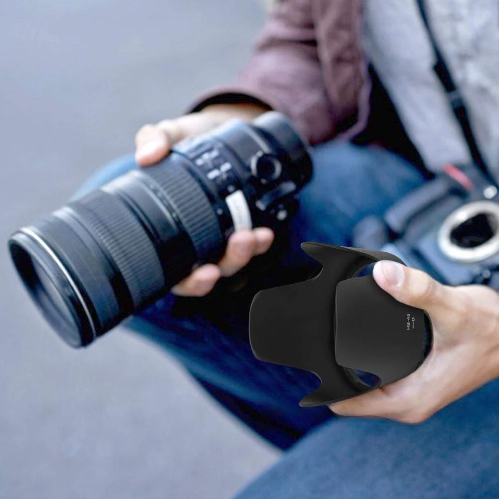 Camera Lens Hood for NikonHB-48 Camera Mount Lens Hood for AF-S 70-200mm f2.8 G VR II LensLens Hood Default - Image 4