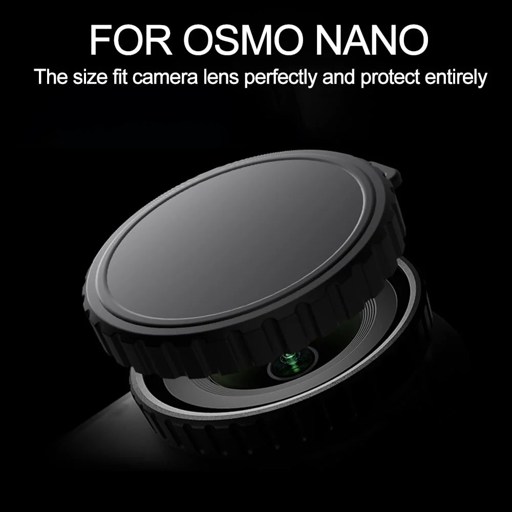 Camera Protection Kit for DJI OSMO NANO-2 Packs Screen Tempered Glass + 2 Packs PC Lens Protector + Silicone Lens Cap - Anti-Scratch High Transparency Camera Accessories for OSMO NANO - Image 4