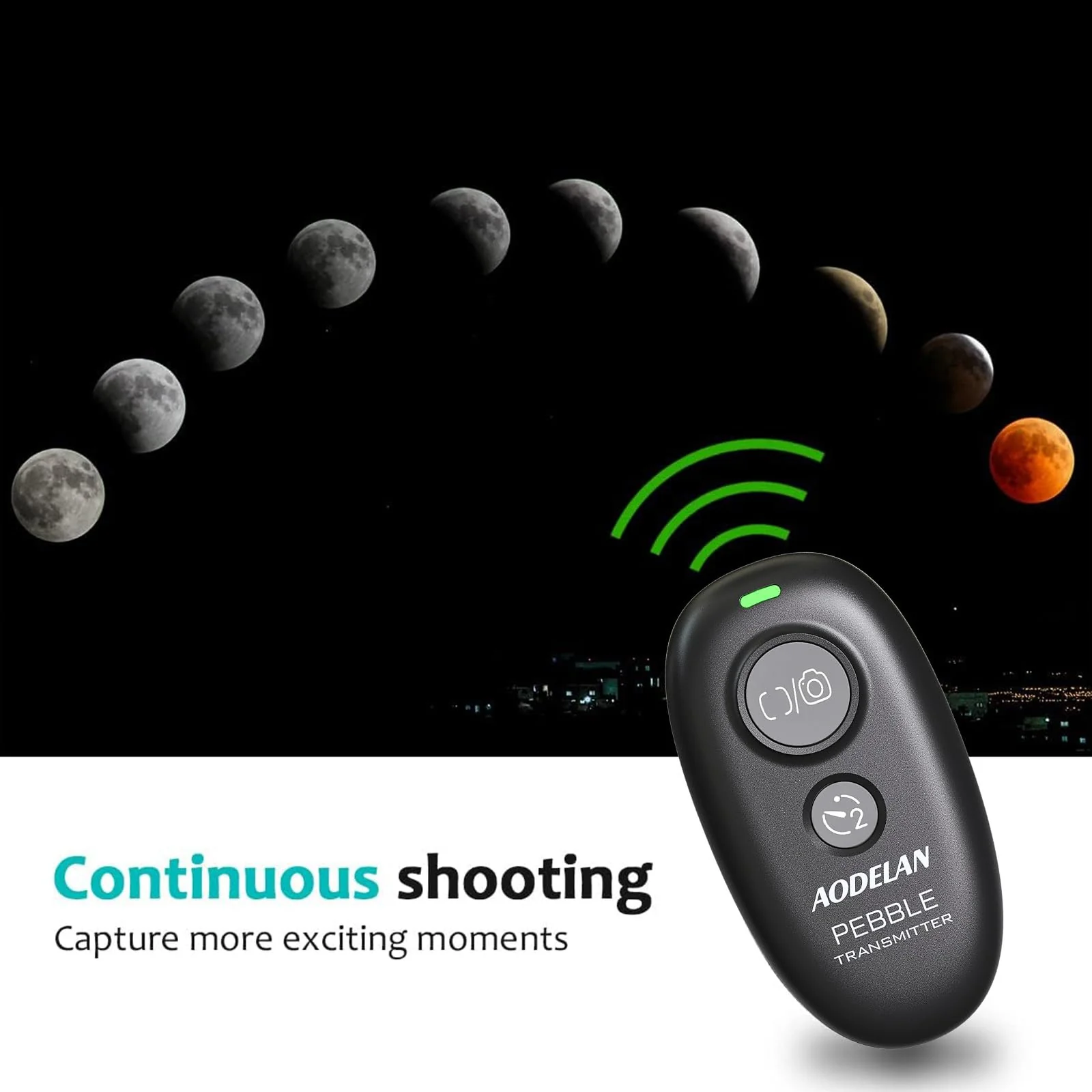 Camera Remote Control Wireless Shutter for Canon EOS RP, R6, ROS RP, Rebel T6, T7, T5, T3, SL2, 5D Mark II, 5d Mark iii, 5d Mark iv, 6D Mark II, 7d Mark ii, 7D Series, 5D Series; for Fujifilm X-T3 - Image 5