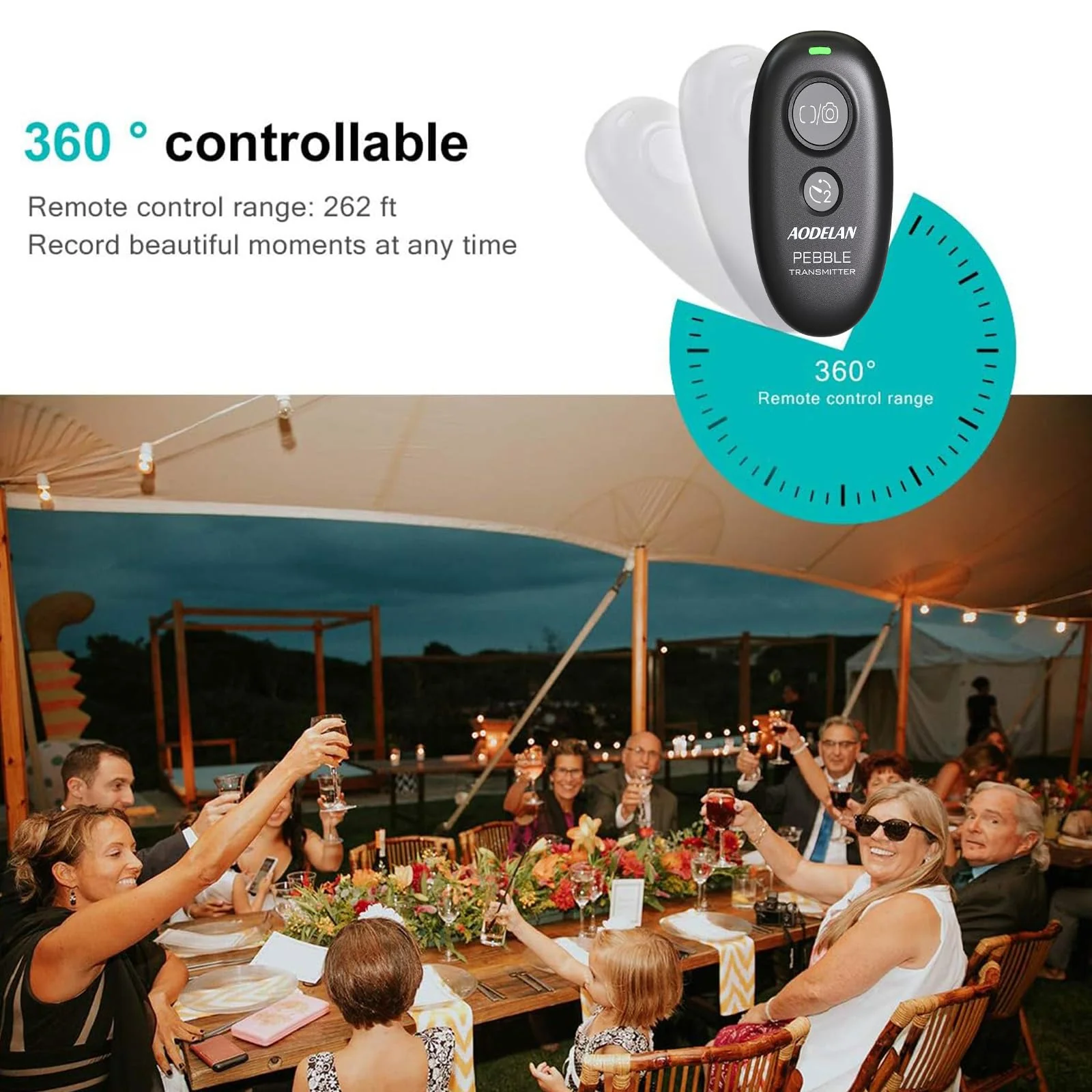 Camera Remote Control Wireless Shutter for Canon EOS RP, R6, ROS RP, Rebel T6, T7, T5, T3, SL2, 5D Mark II, 5d Mark iii, 5d Mark iv, 6D Mark II, 7d Mark ii, 7D Series, 5D Series; for Fujifilm X-T3 - Image 7