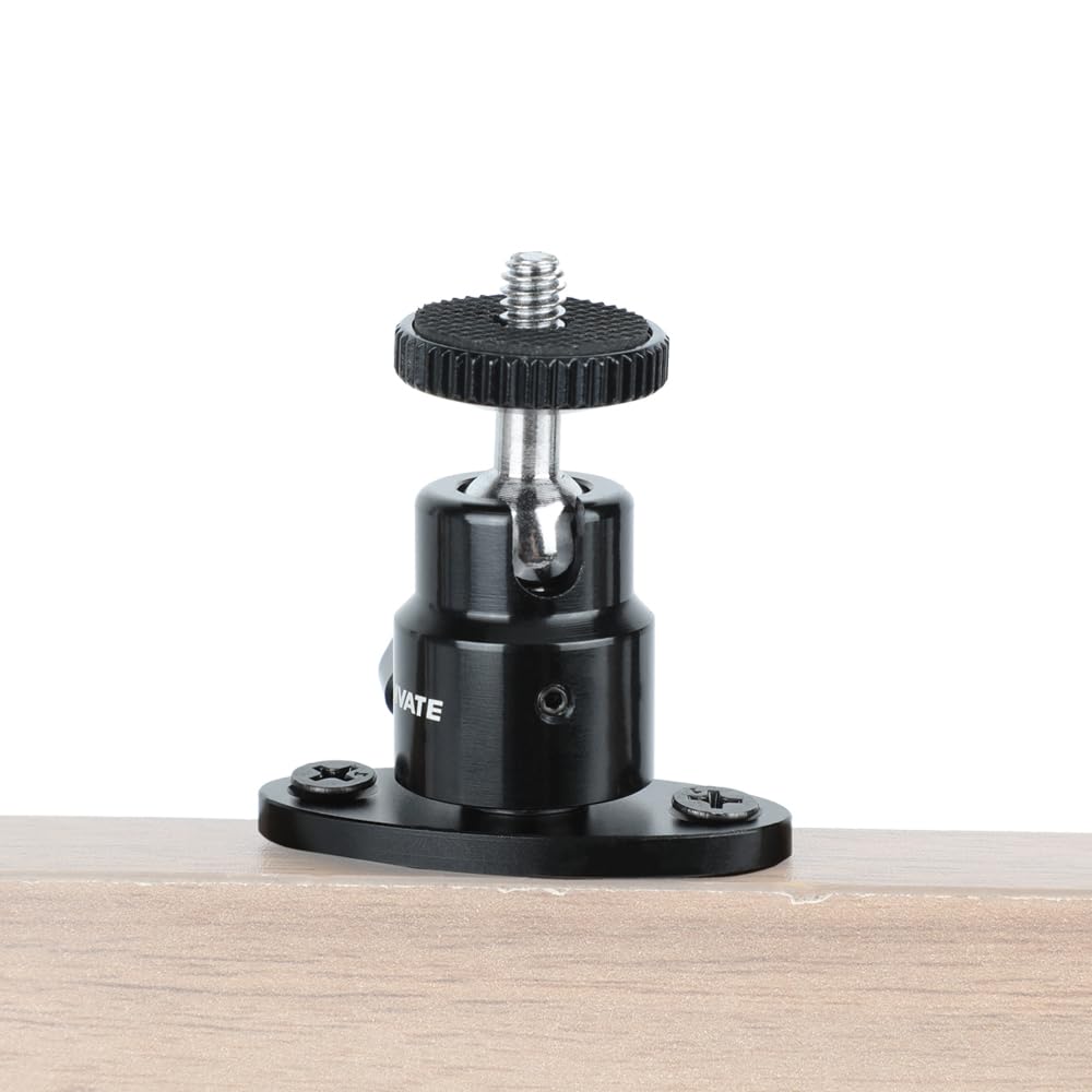 CAMVATE 1/4"-20 Mini Ball Head with Ceiling Mount for CCTV & Video Wall Monitors Mount(4 Pieces)-24005 - Image 3