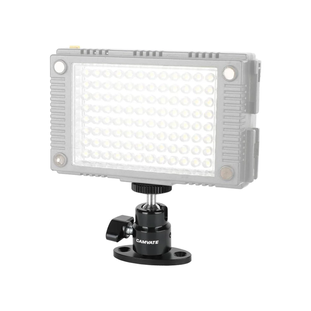 CAMVATE 1/4"-20 Mini Ball Head with Ceiling Mount for CCTV & Video Wall Monitors Mount(4 Pieces)-24005 - Image 4