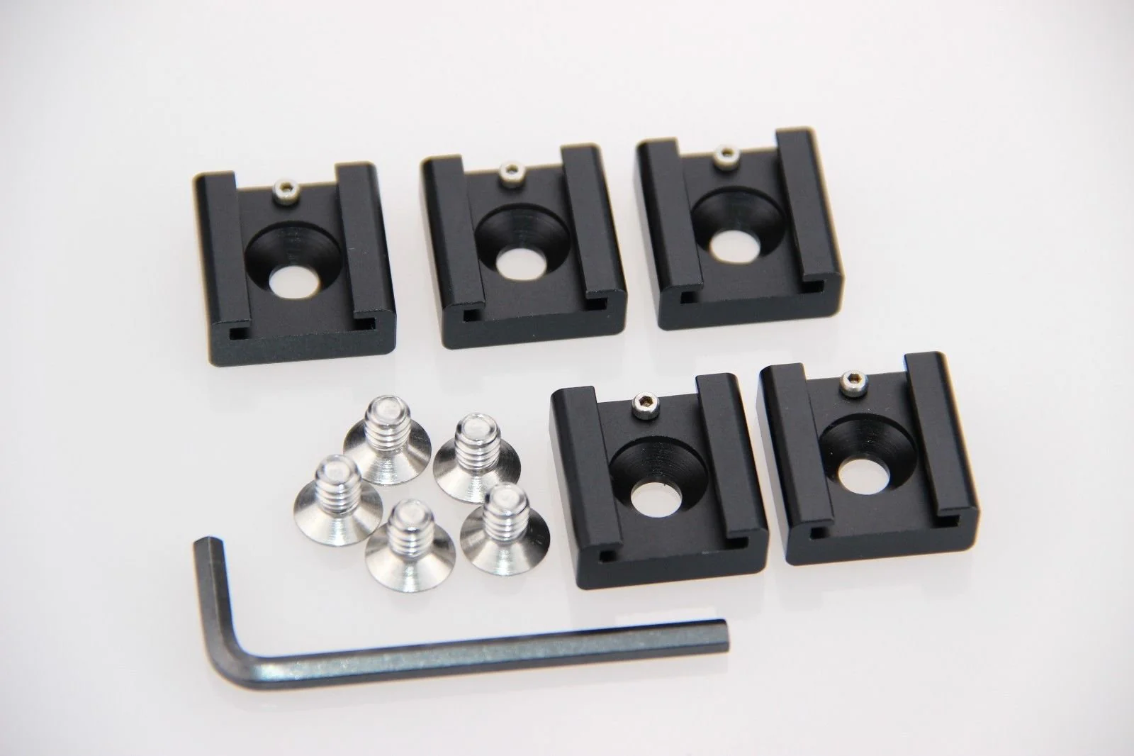 CAMVATE Cold Shoe Mount with 1/4''-20 Hole for Camera Flash Microphone Accessories(5 Pieces) - 0994 5Piece,Gray-2 - Image 2