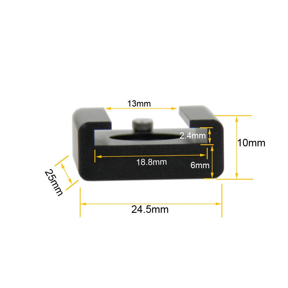 CAMVATE Cold Shoe Mount with 1/4''-20 Hole for Camera Flash Microphone Accessories(5 Pieces) - 0994 5Piece,Gray-2 - Image 3