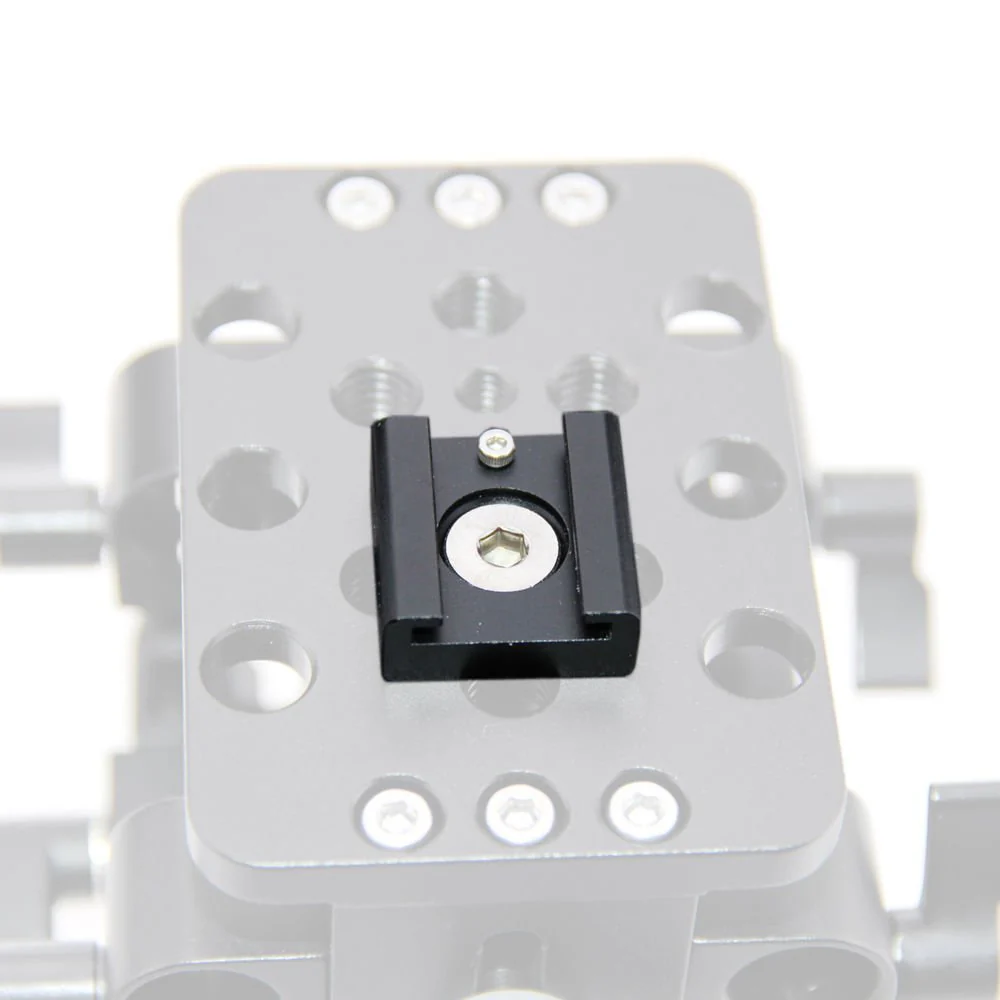CAMVATE Cold Shoe Mount with 1/4''-20 Hole for Camera Flash Microphone Accessories(5 Pieces) - 0994 5Piece,Gray-2 - Image 6