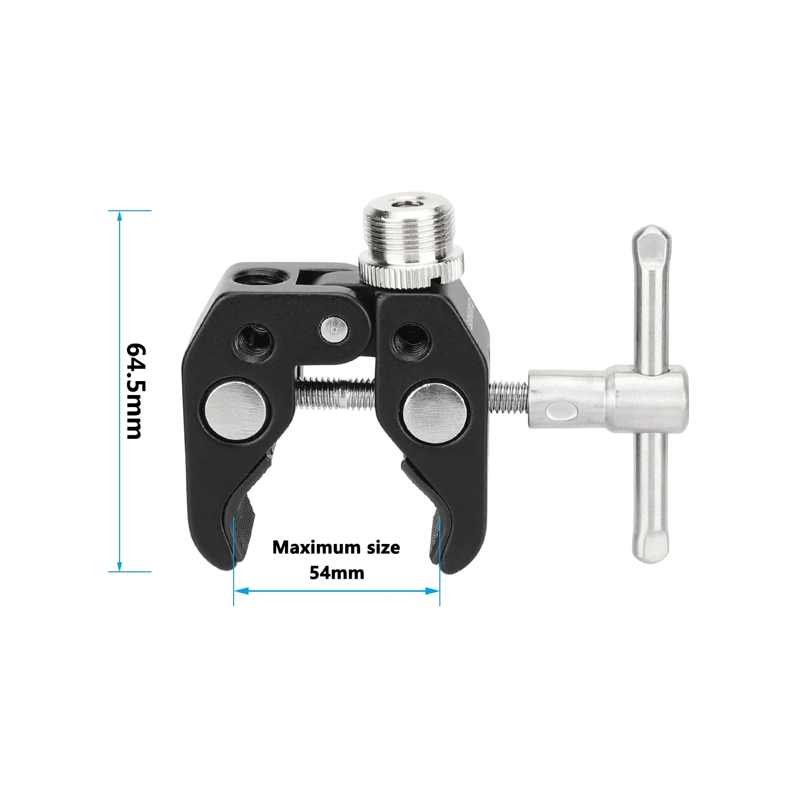 CAMVATE Super Crab Clamp with 5/8"-27 Thread Adapter for Microphones (2-Pack) - 3124 - Image 4