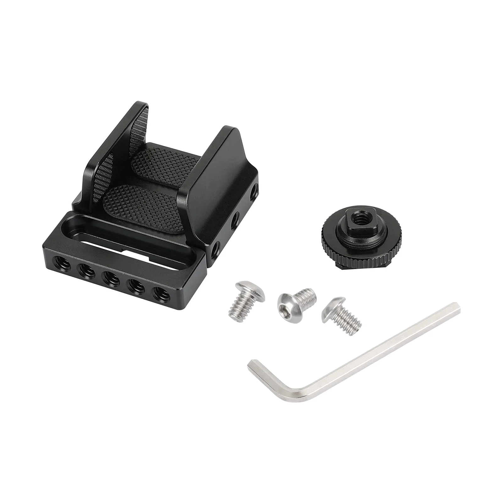 CAMVATE Universal SSD Holder Clamp Adjustable Width (33mm ~ 60mm) with 1/4"-20 Mounting Points & Shoe Mount Connector - 3011 - Image 5