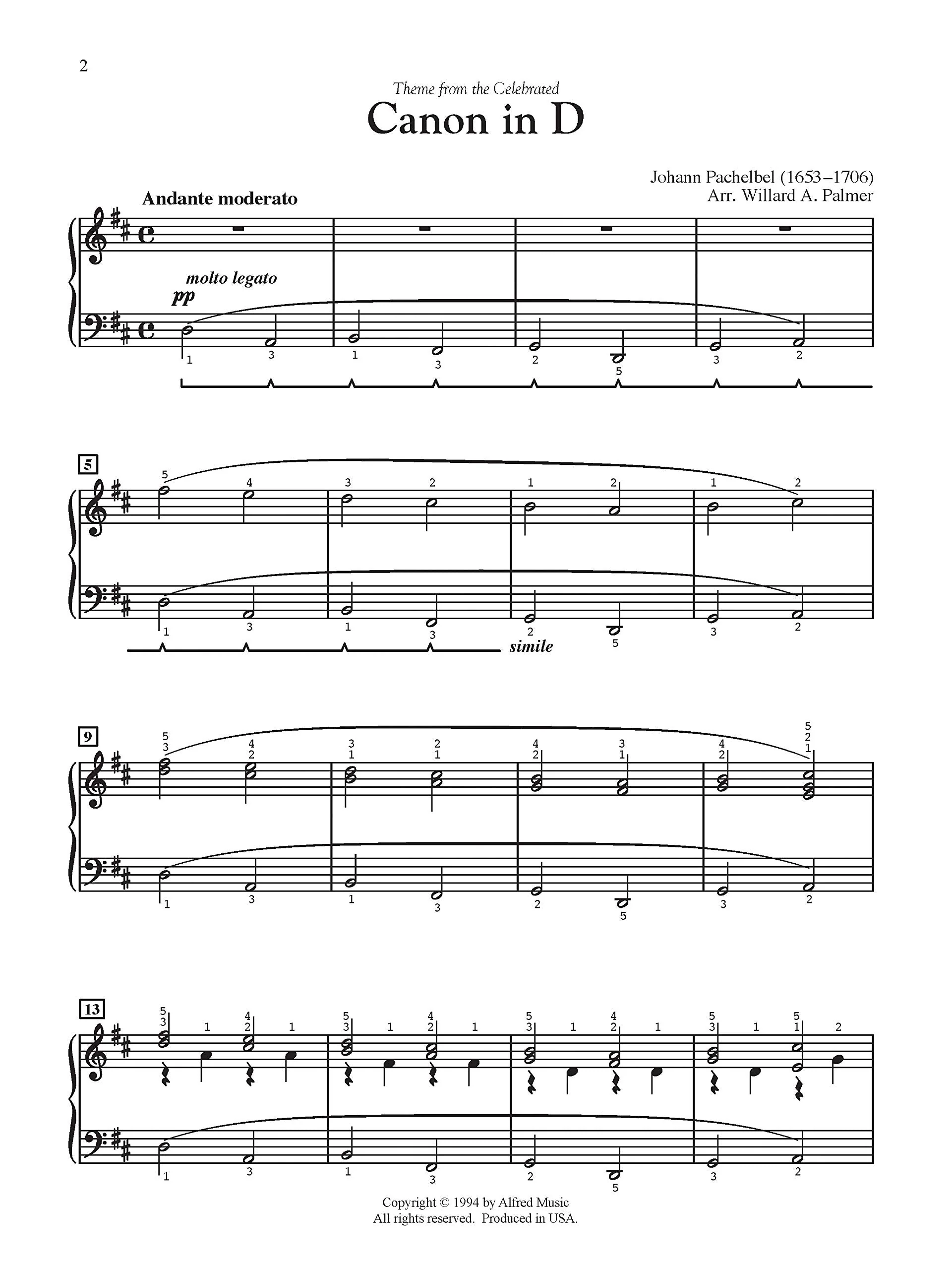 Canon in D: Sheet (Simply Classics Solos) - Image 3