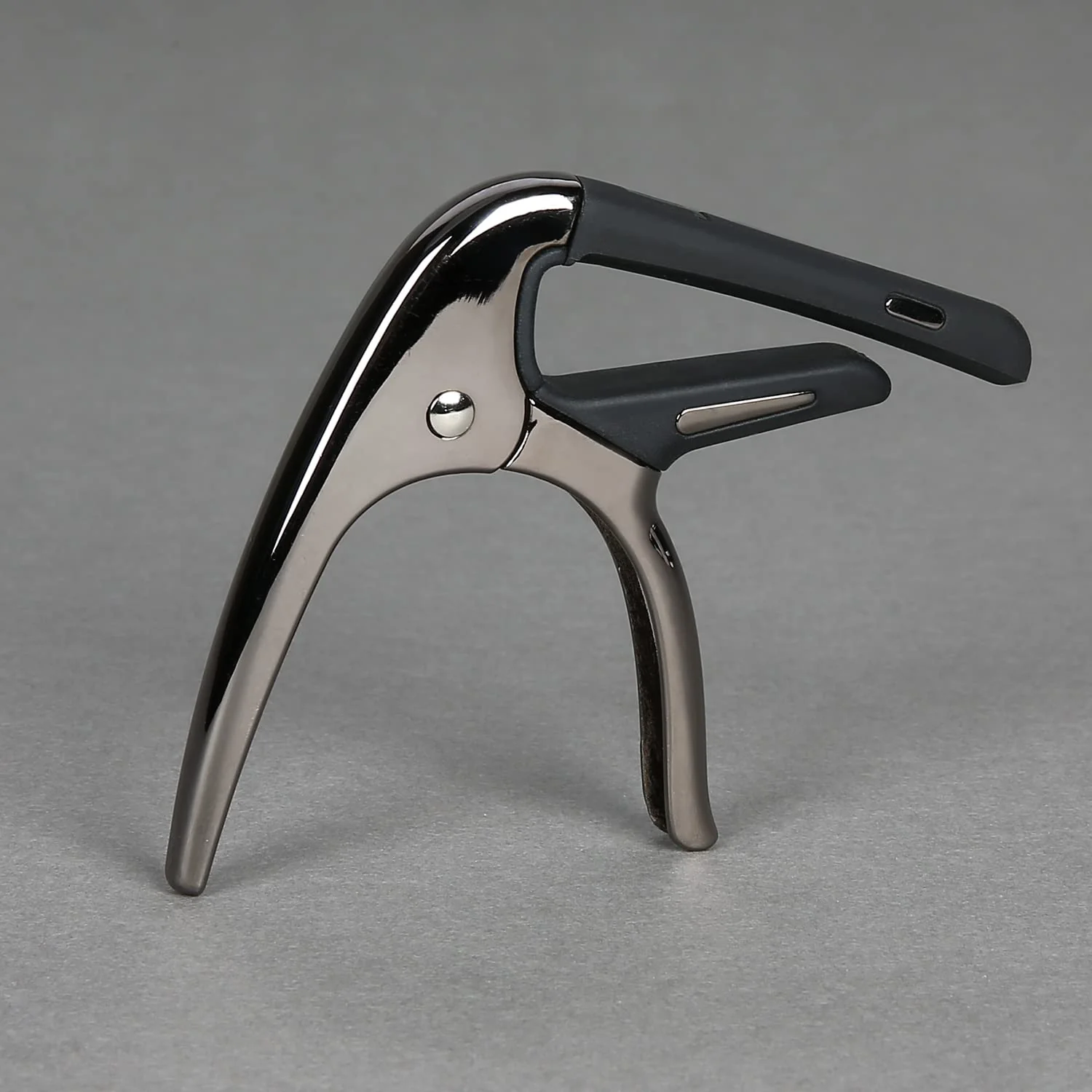 Capos for Acoustic Guitars, Electric Guitars and Ukulele, Superior Zinc Alloy and Silicone Made Black - Image 2